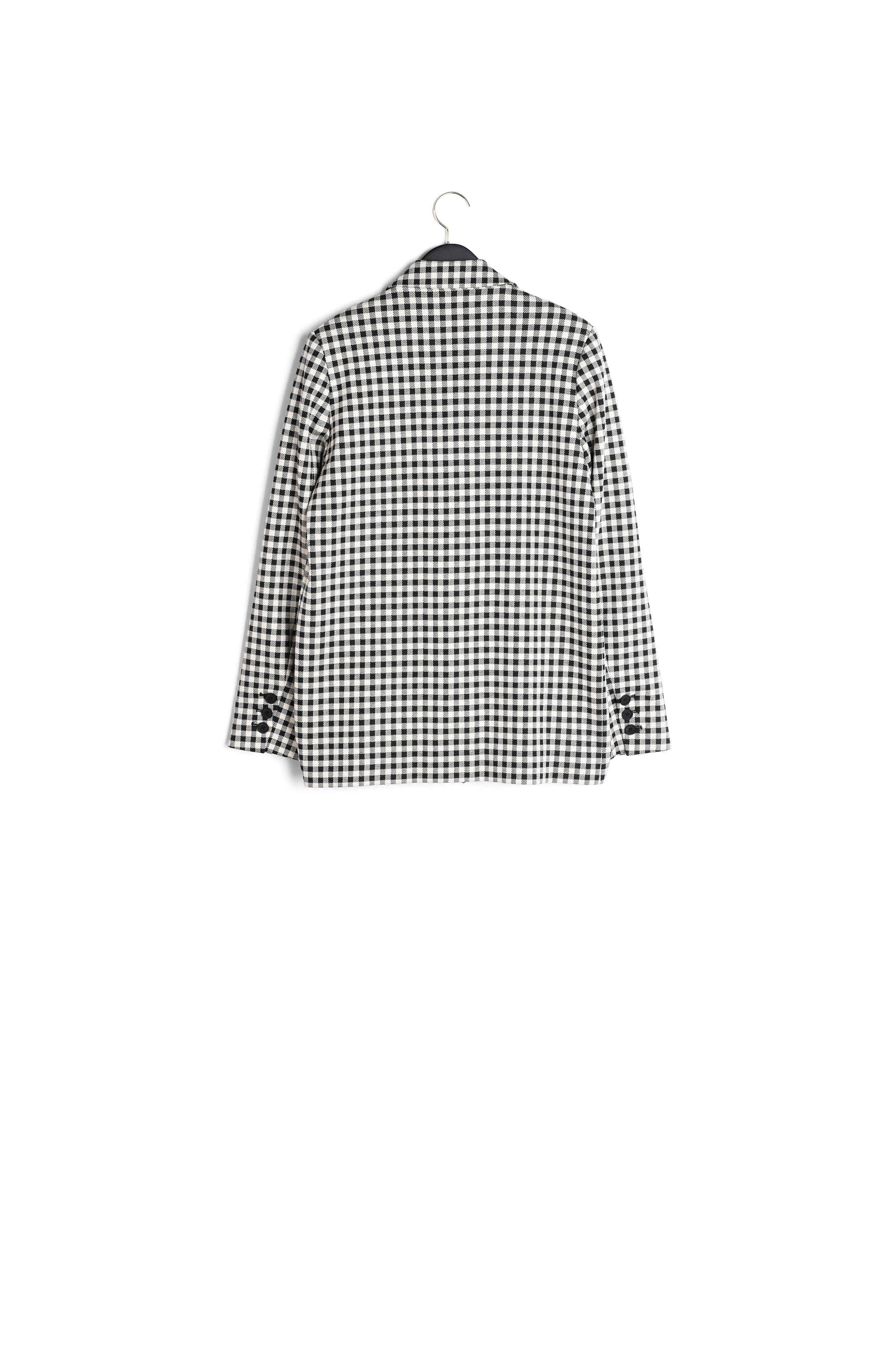 Veste tailleur vichy bicolore Faume - seconde main