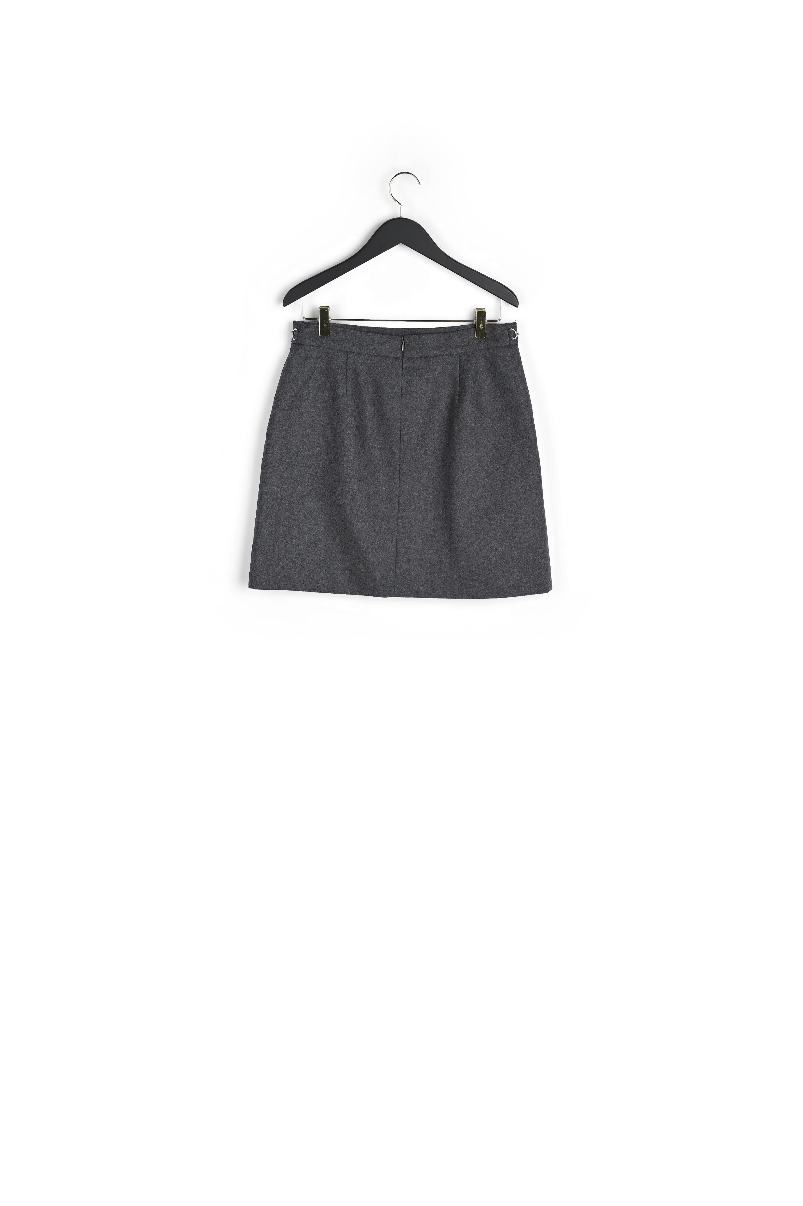 Jupe courte gris chiné Faume - seconde main