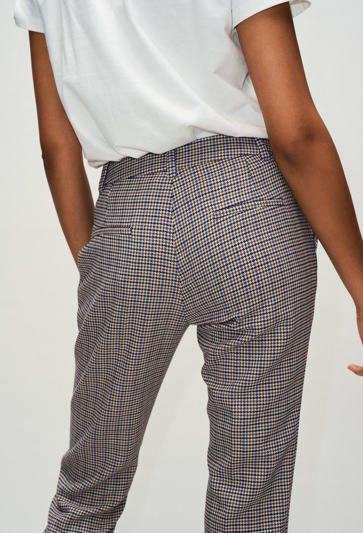 Pantalon tailleur à carreaux Faume - seconde main