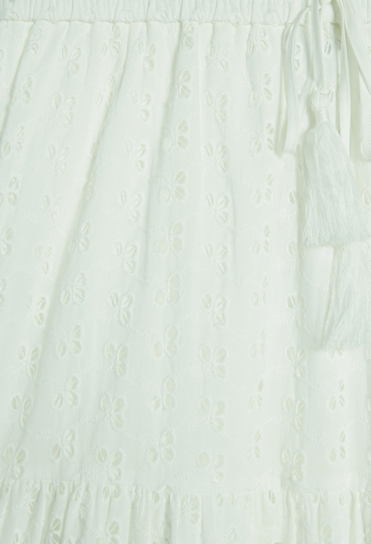 Jupe midi brodée en coton biologique Faume - seconde main