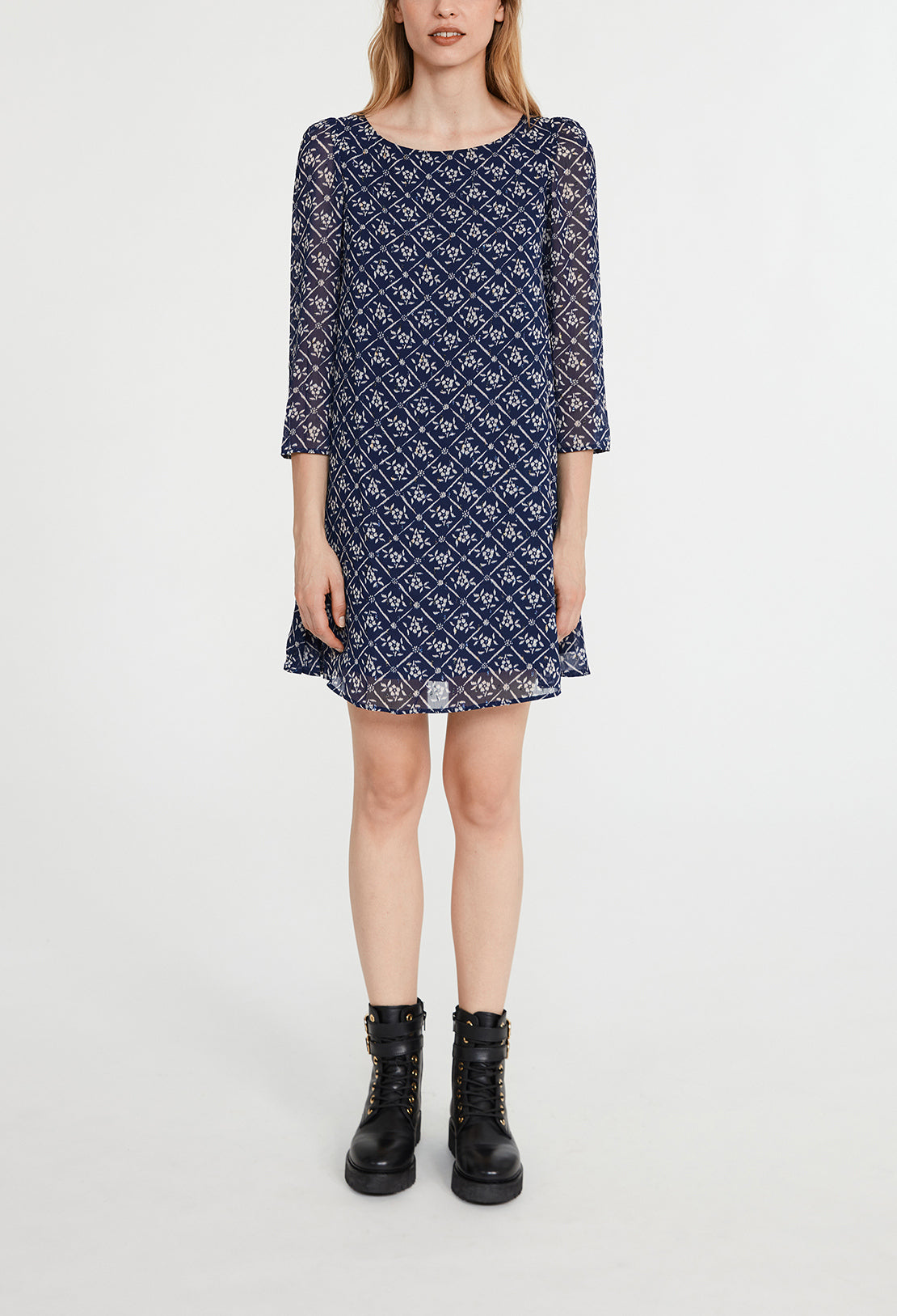 Robe Rififi à motifs floral métallisé Faume - seconde main