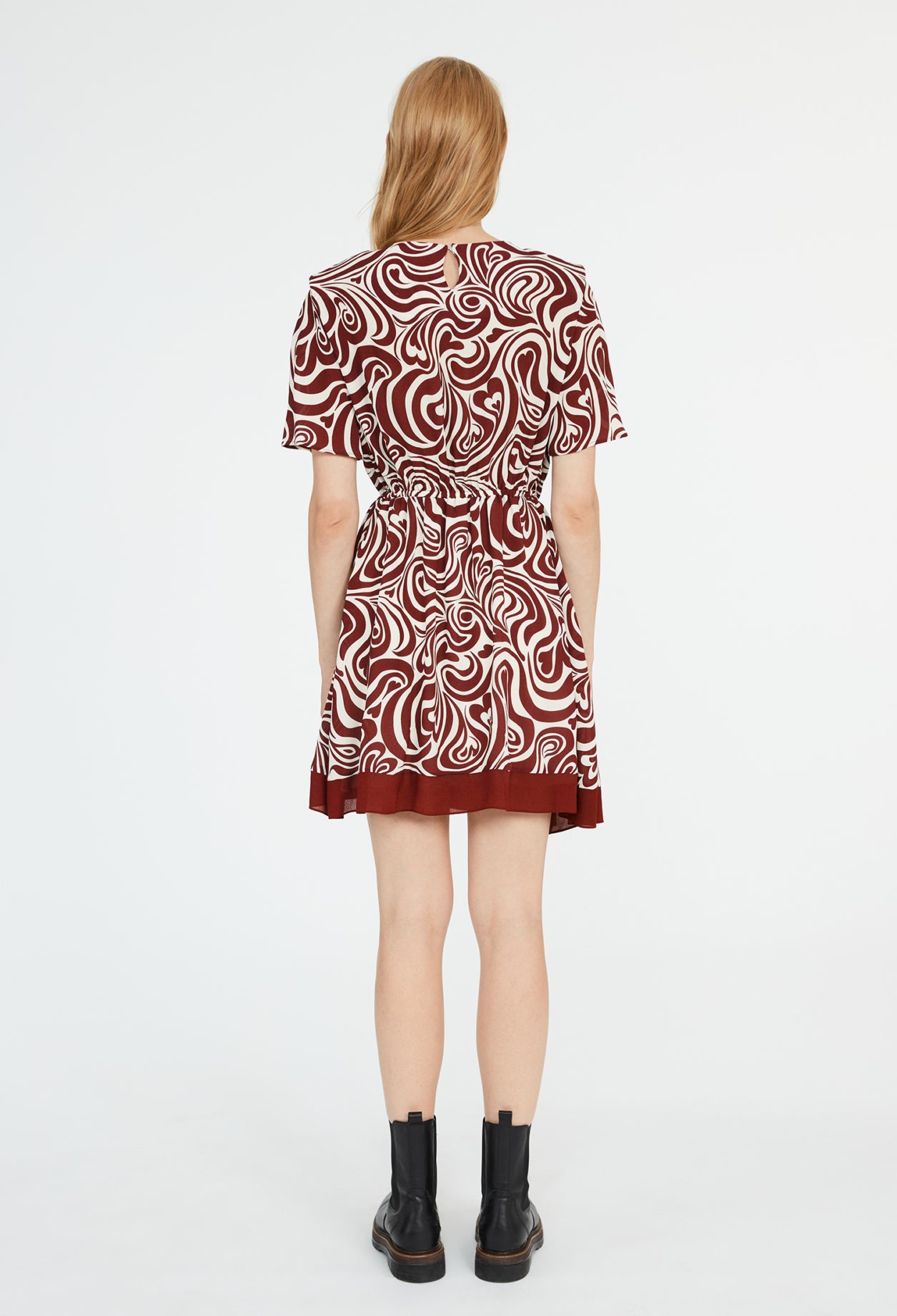 Robe courte imprimés cœur Faume - seconde main