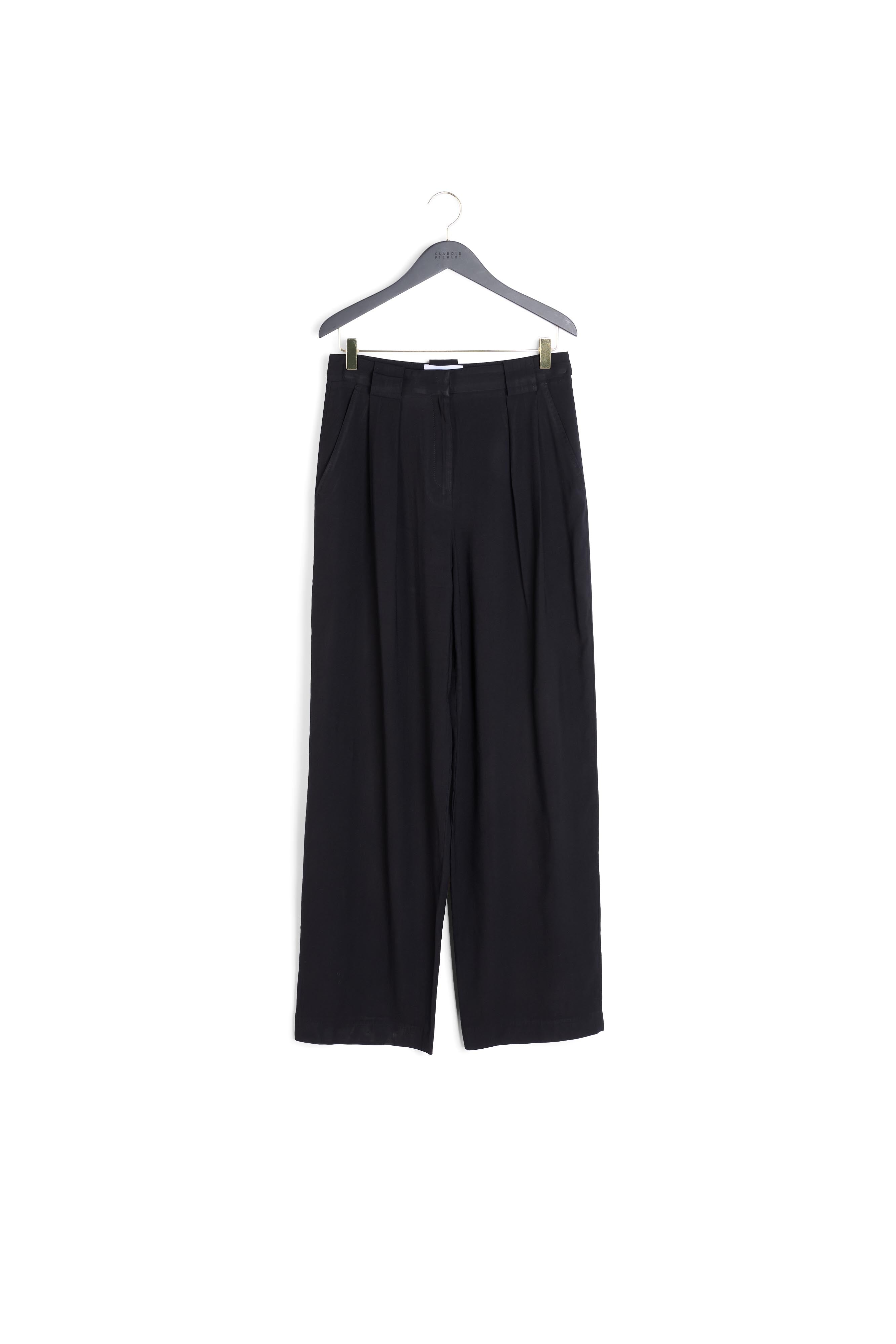 Pantalon tailleur fluid noir Faume - seconde main