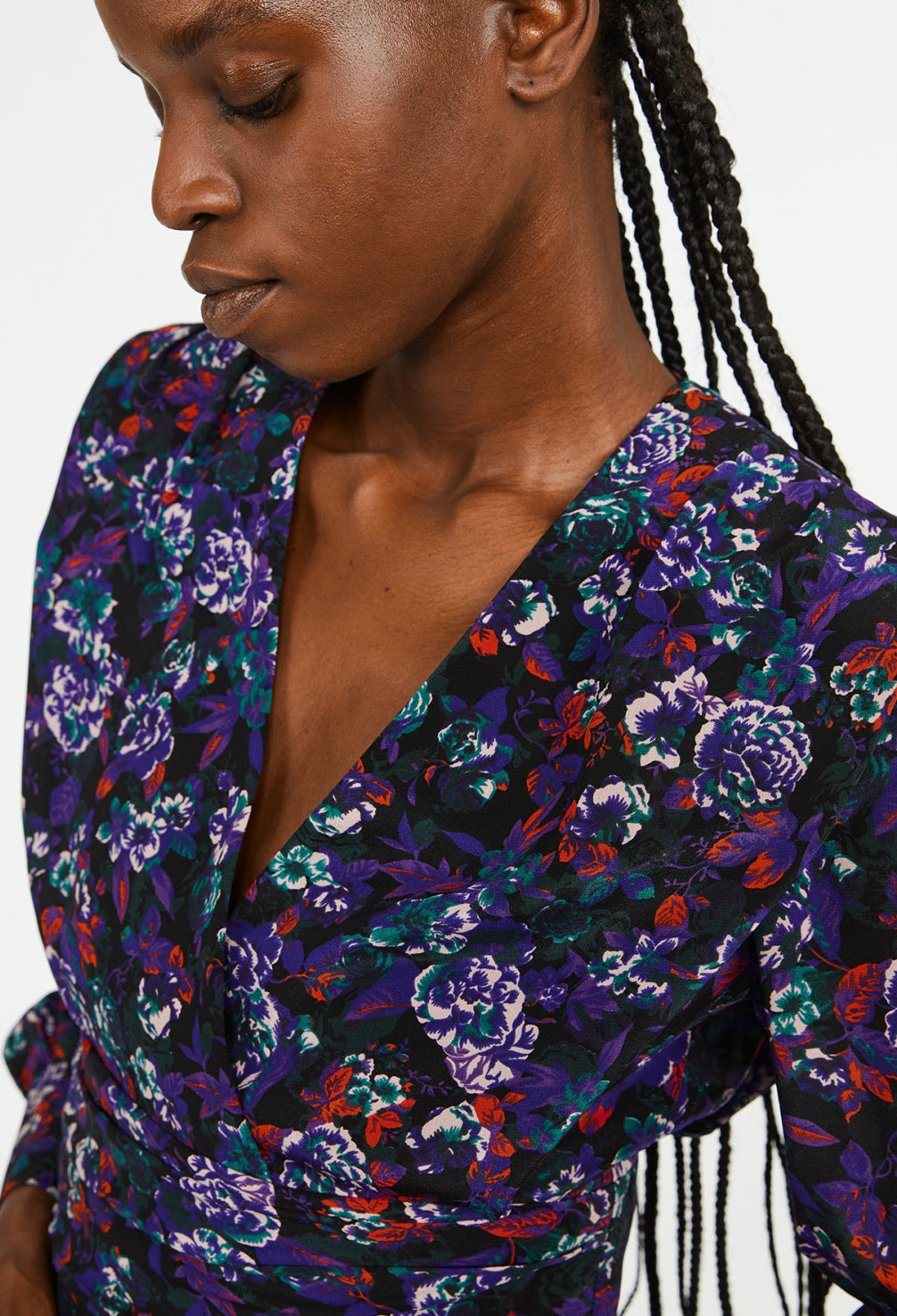 Robe à épaulettes soie Faume - seconde main