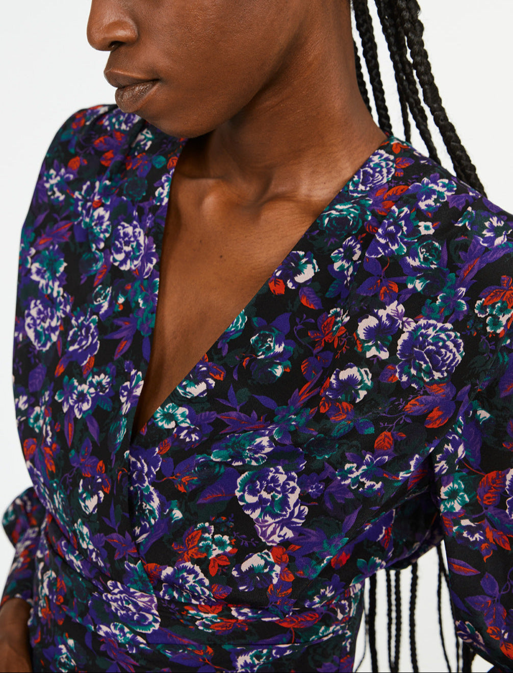 Robe à épaulettes soie Faume - seconde main