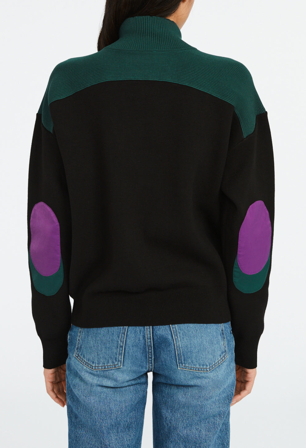 Sweatshirt Minimum col boutonné marine Faume - seconde main