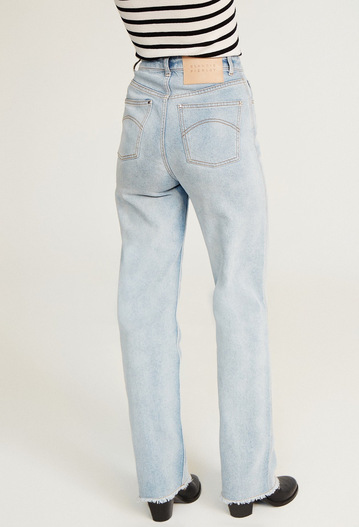 Jean taille haute bleu clair Faume - seconde main