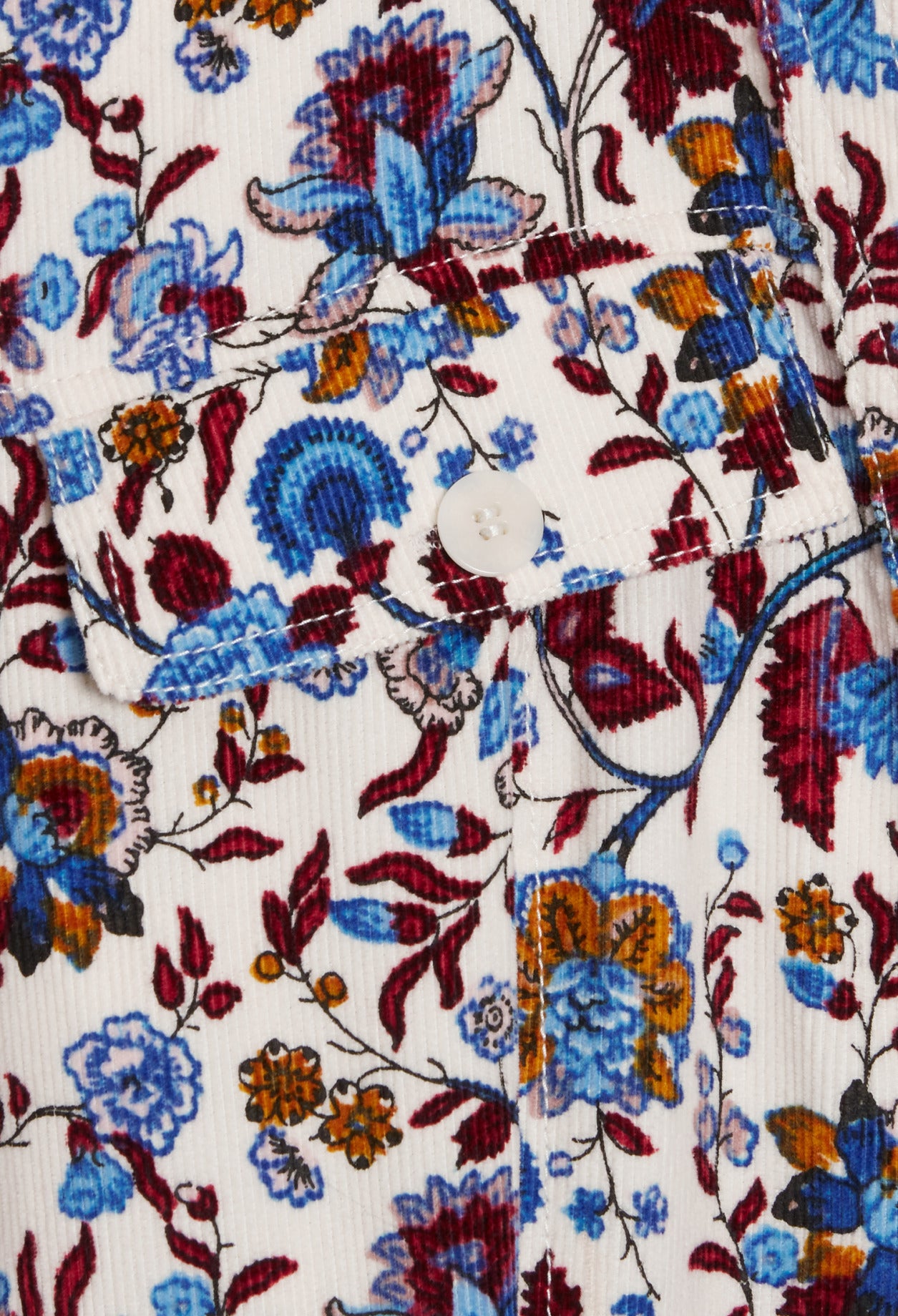 Robe courte imprimée fleurie coton Faume - seconde main