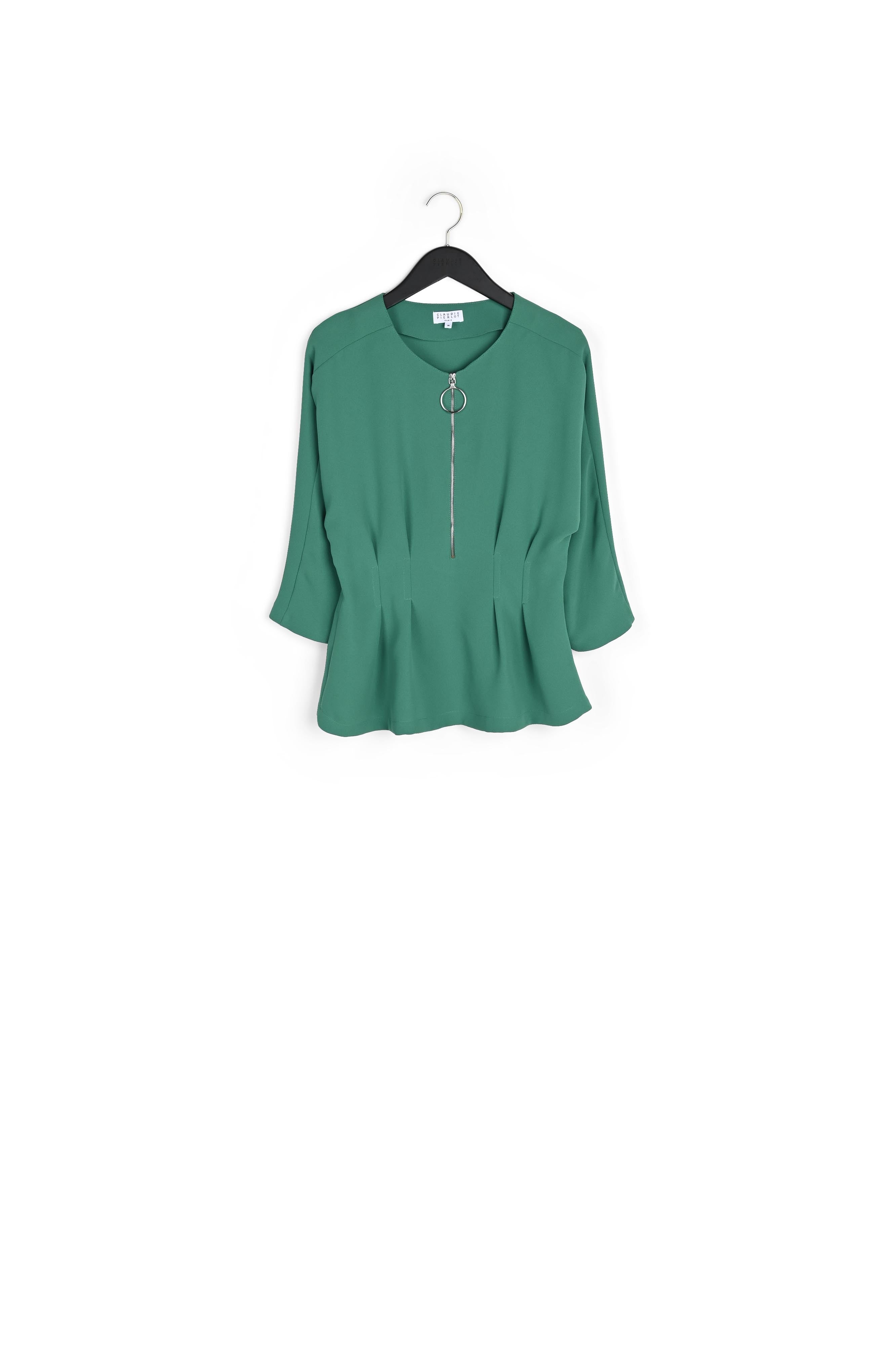 Top cintré à encolure zippée Faume - seconde main