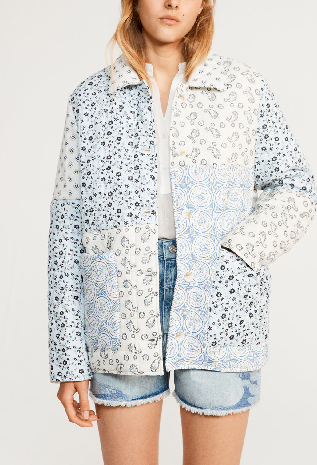 Blouson molletonné à motifs Faume - seconde main
