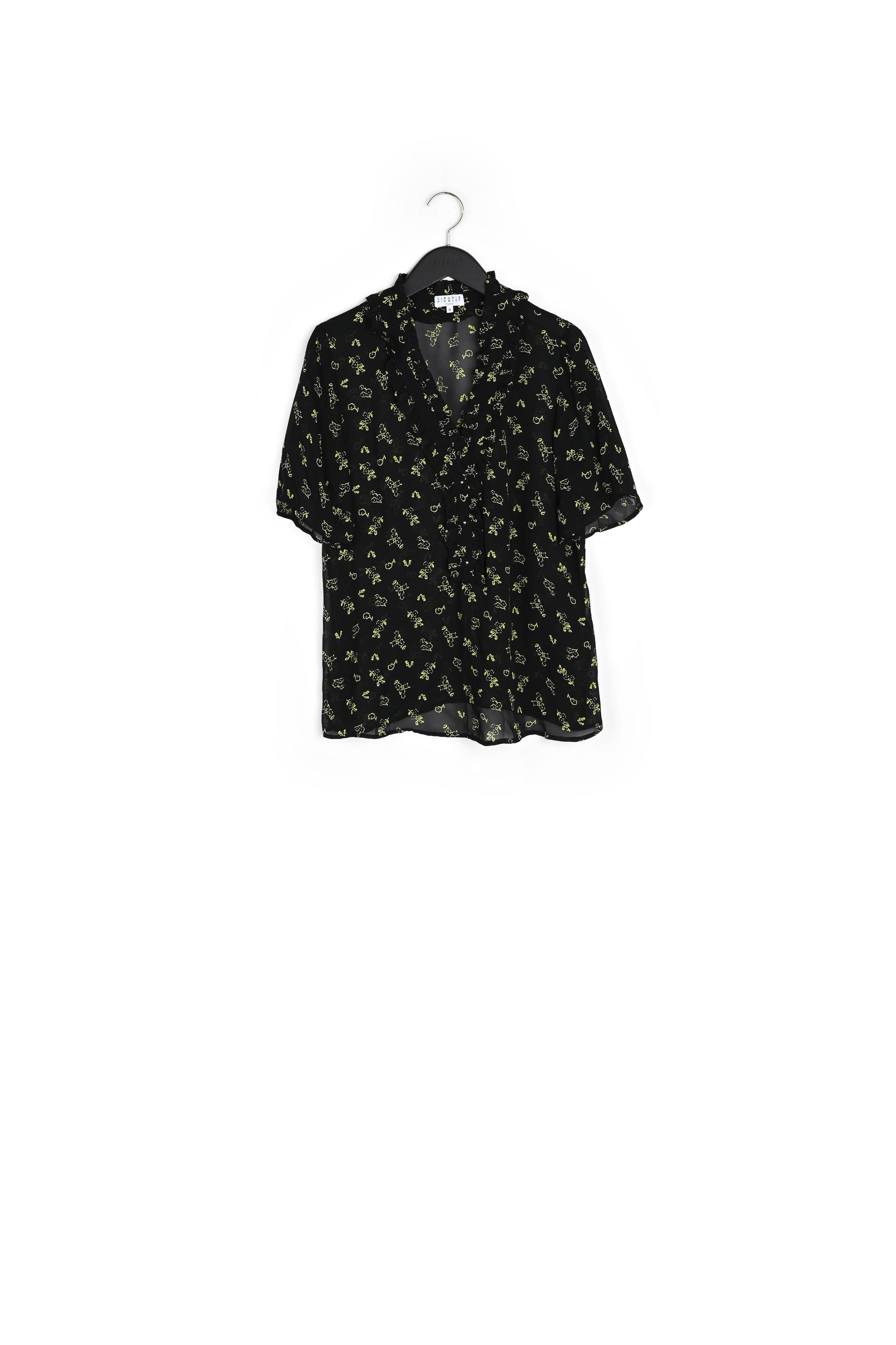 Chemisier imprimé à manches courtes Faume - seconde main