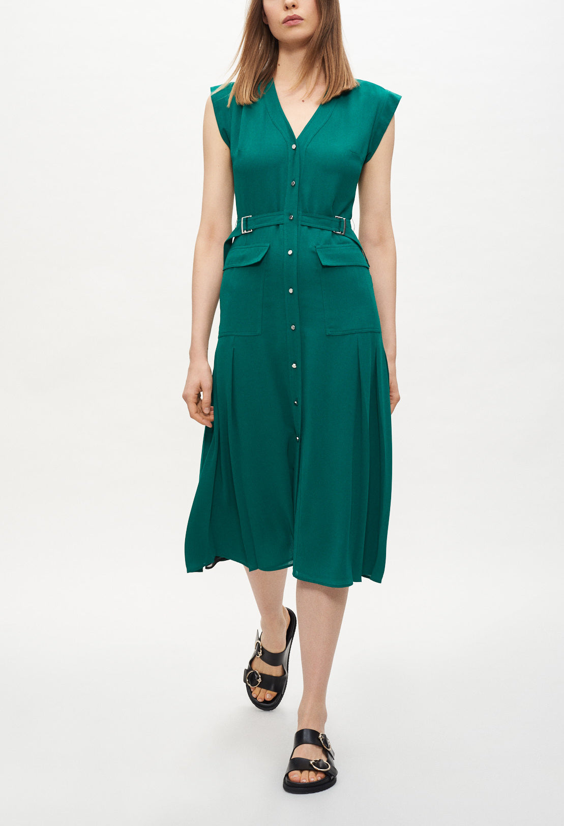 Robe sans manches vert bouteille Faume - seconde main