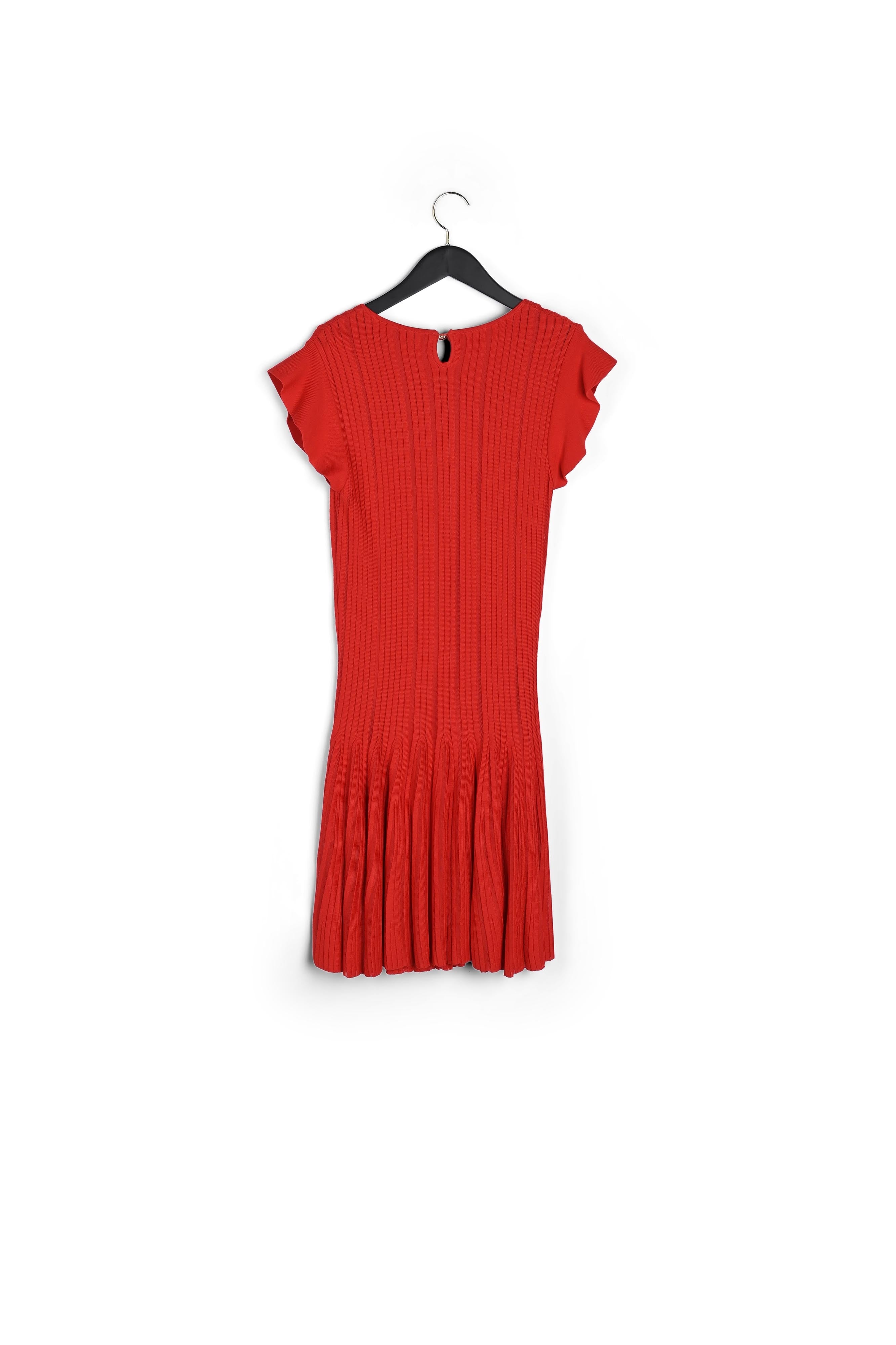 Robe courte maille rouge Faume - seconde main