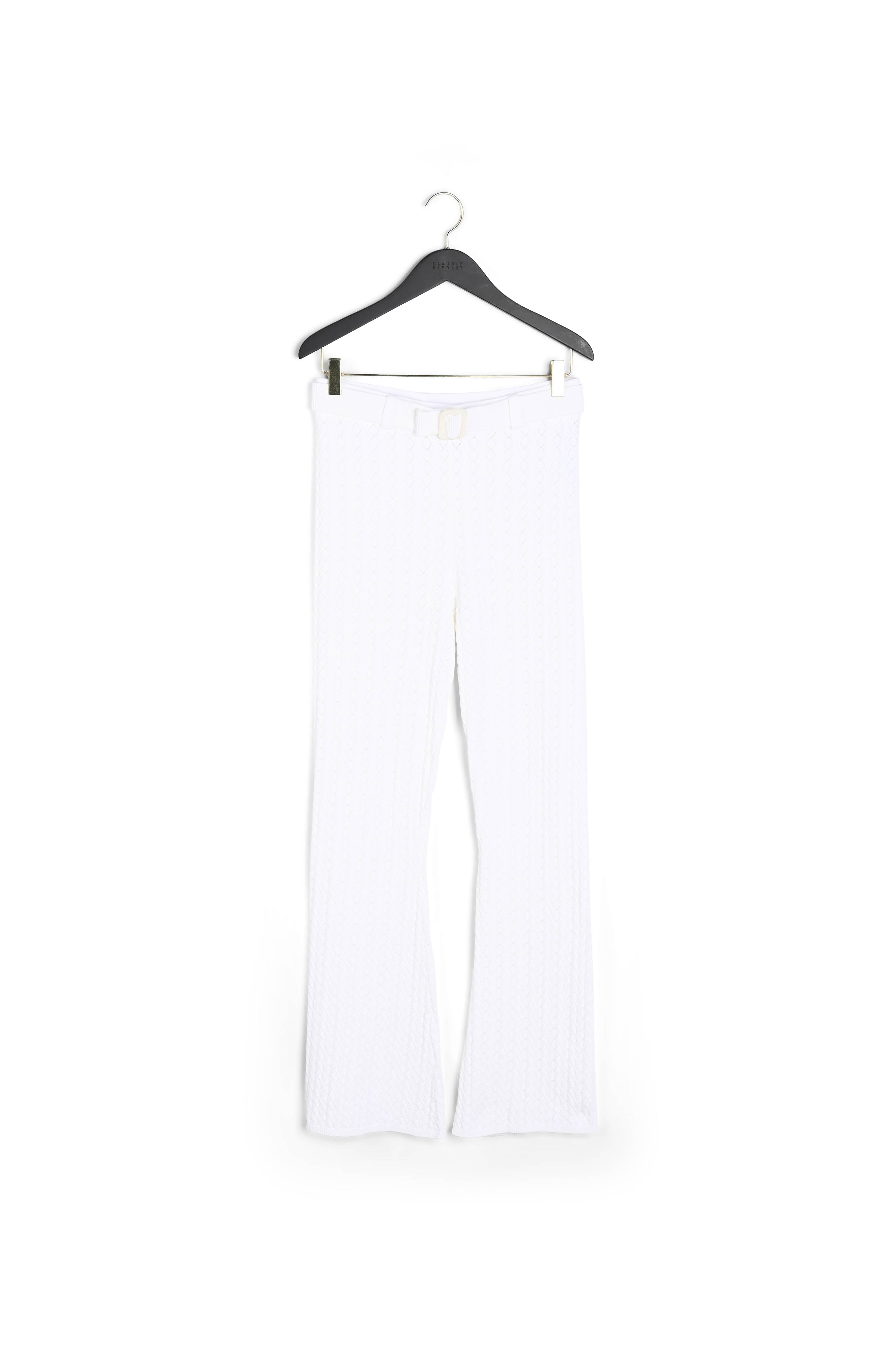 Pantalon maille écru Faume - seconde main