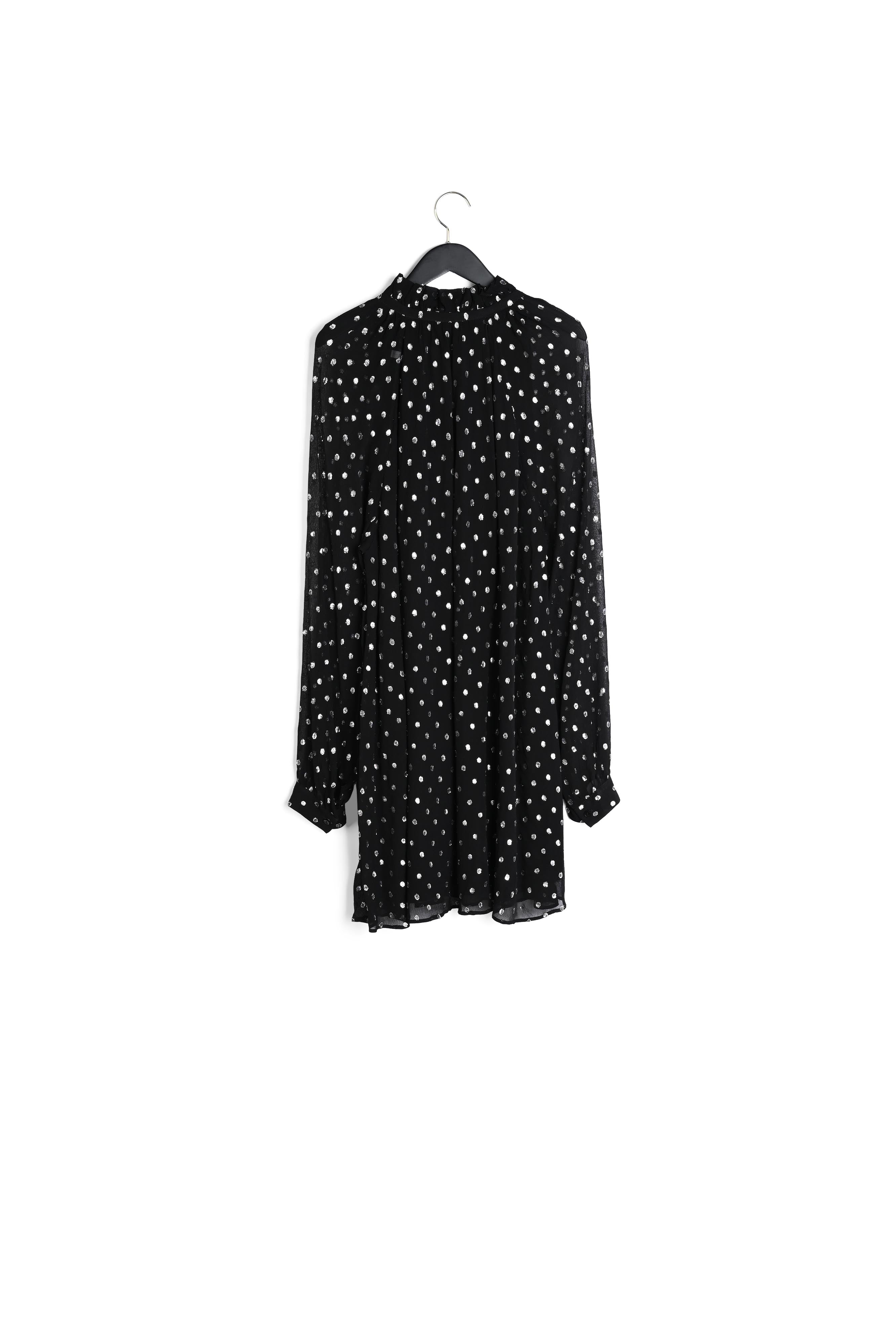 Robe courte Rififi pois noire Faume - seconde main