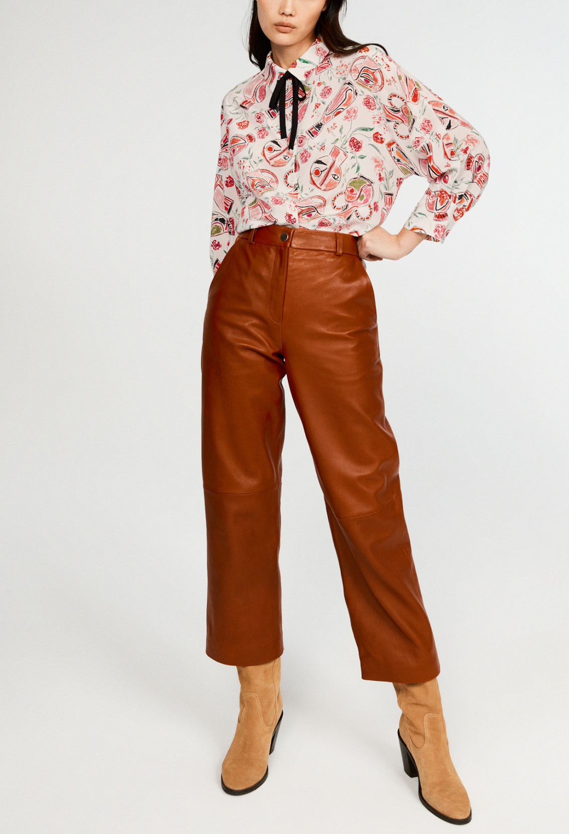 Chemise en soie Faume - seconde main