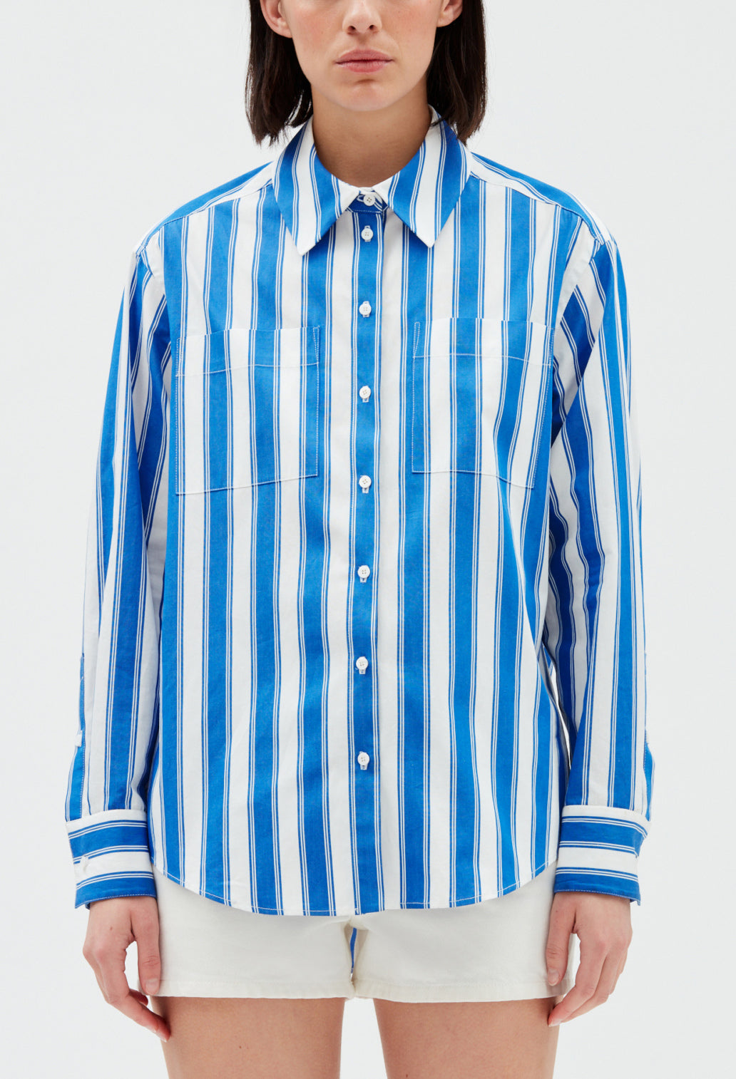 Chemise rayures bleue Faume - seconde main