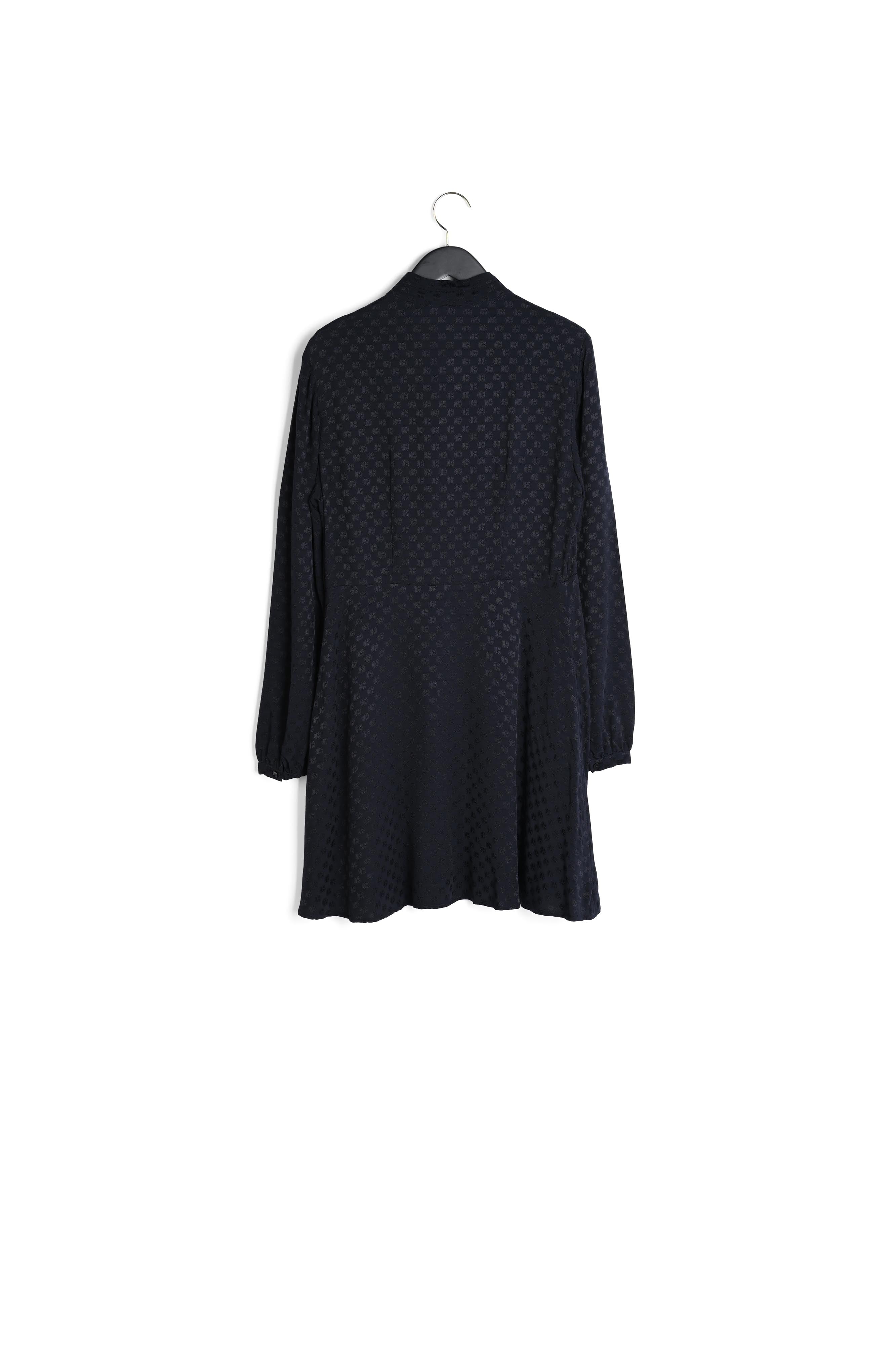 Robe col lavallière noire Faume - seconde main