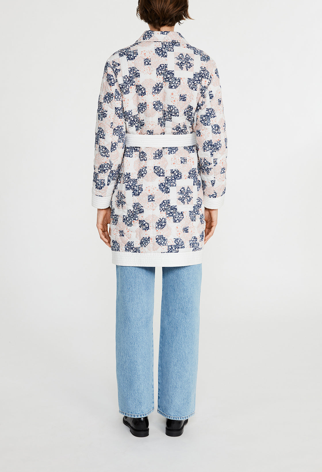 Manteau matelassé à motifs patchwork Faume - seconde main