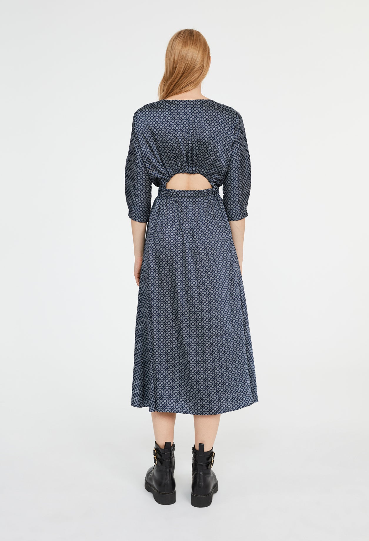 Robe longue à motifs géométrique Faume - seconde main