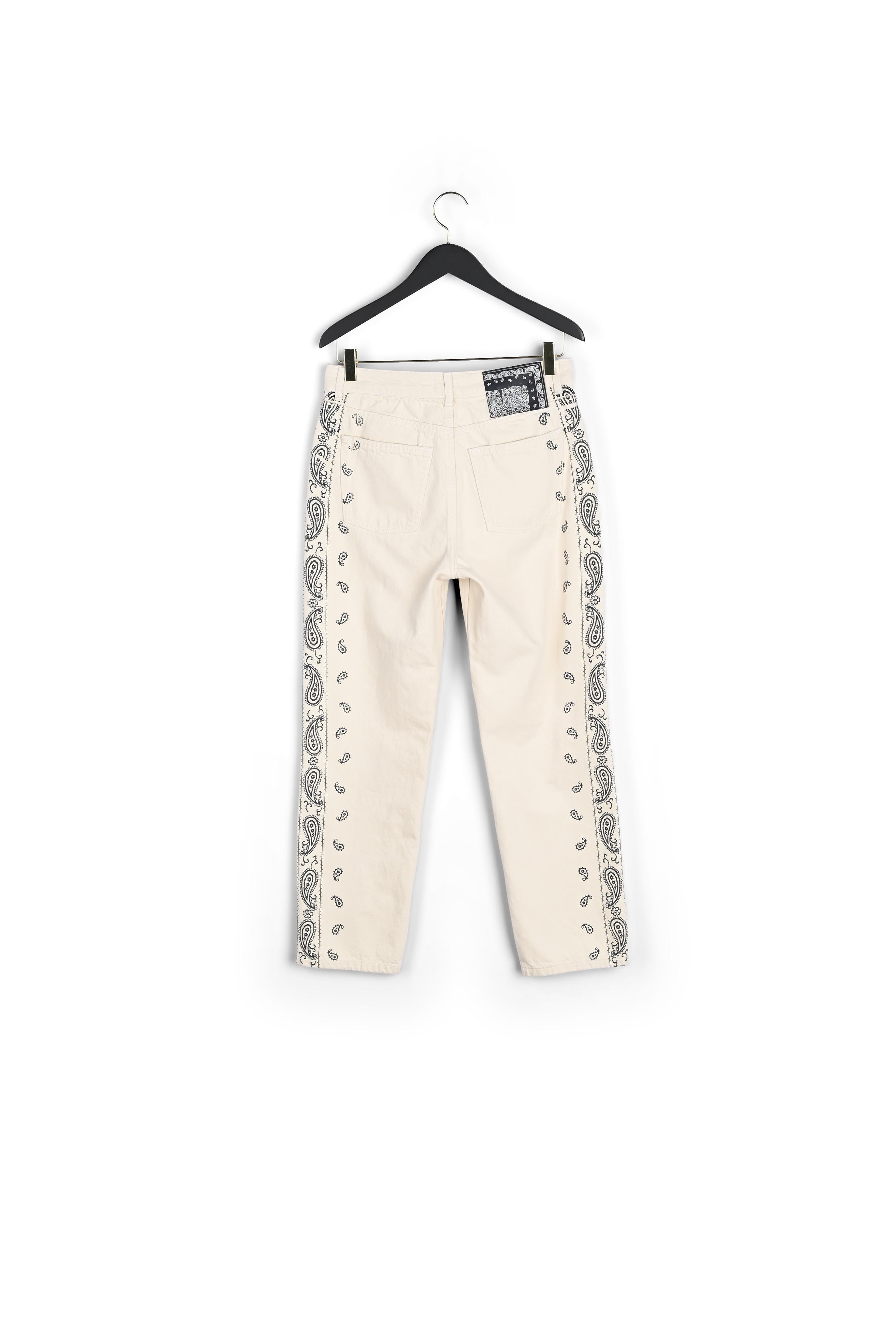 Jean droit imprimé économe en eau Faume - seconde main