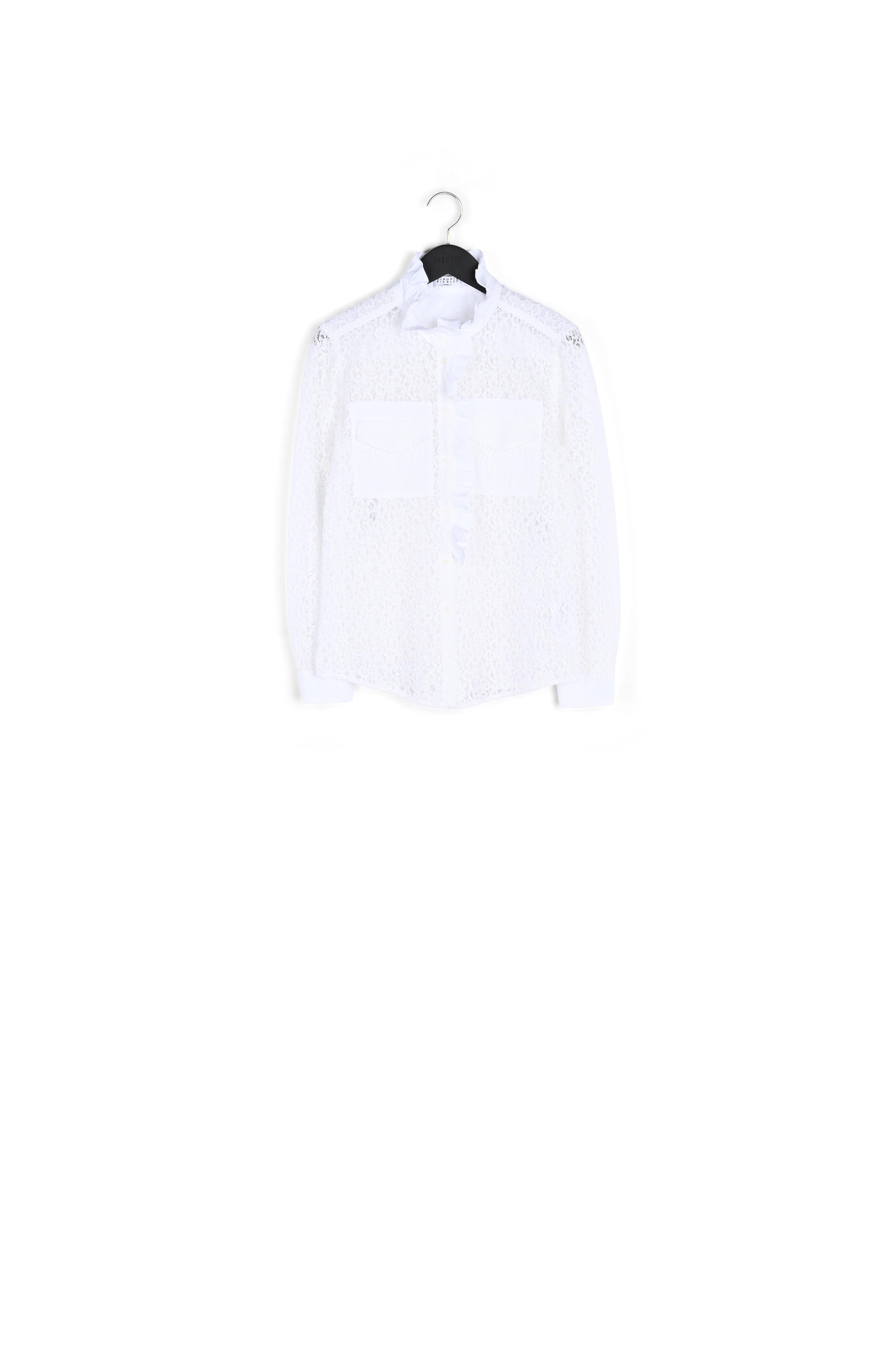 Chemise écrue en dentelle Faume - seconde main