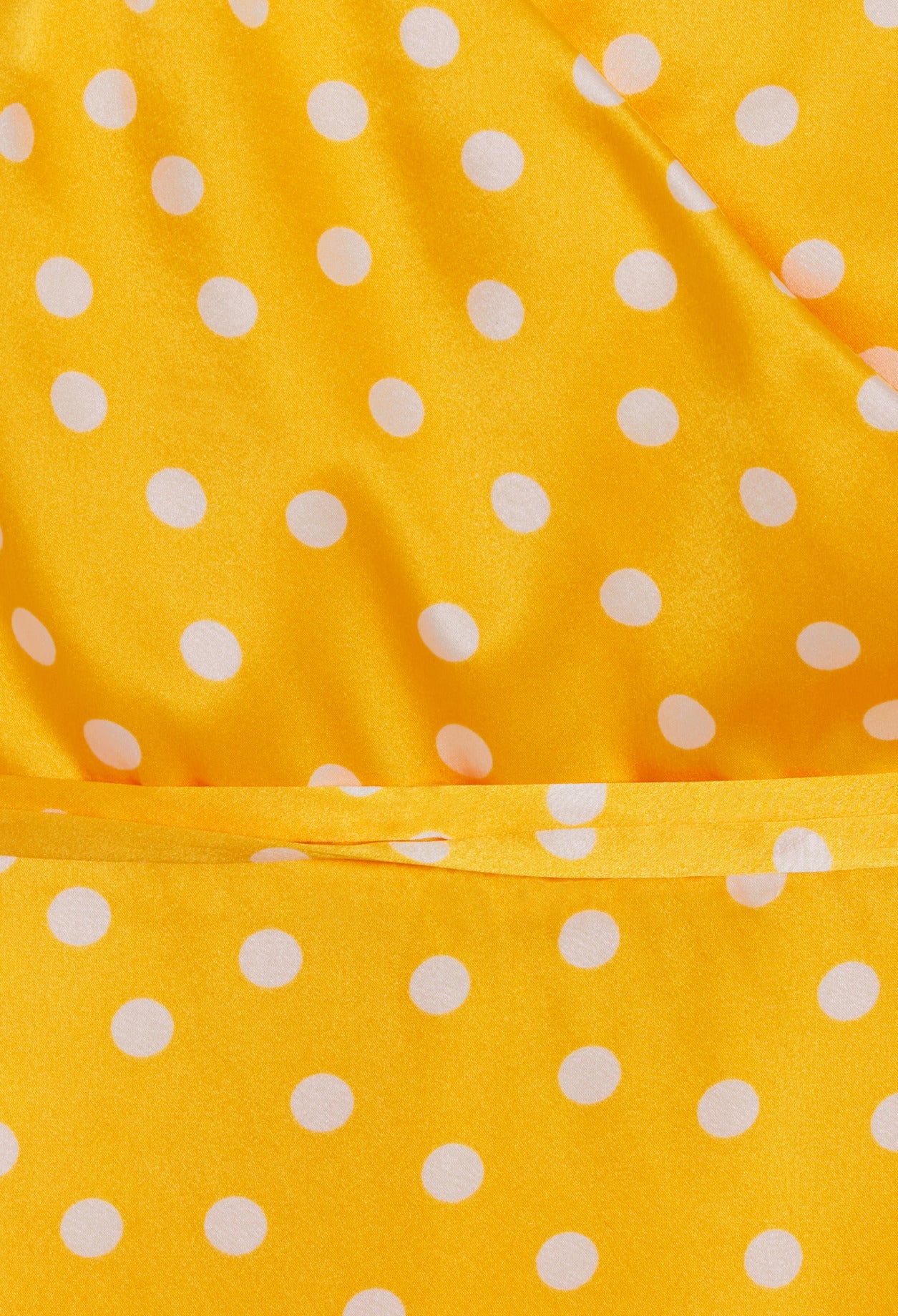 Robe longue portefeuille soie jaune Faume - seconde main