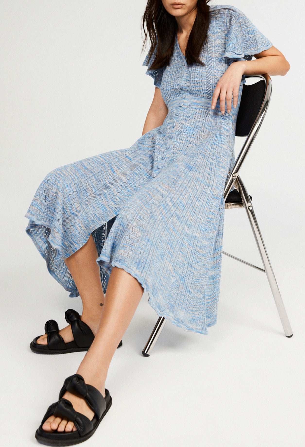 Robe mi-longue boutonnée Faume - seconde main