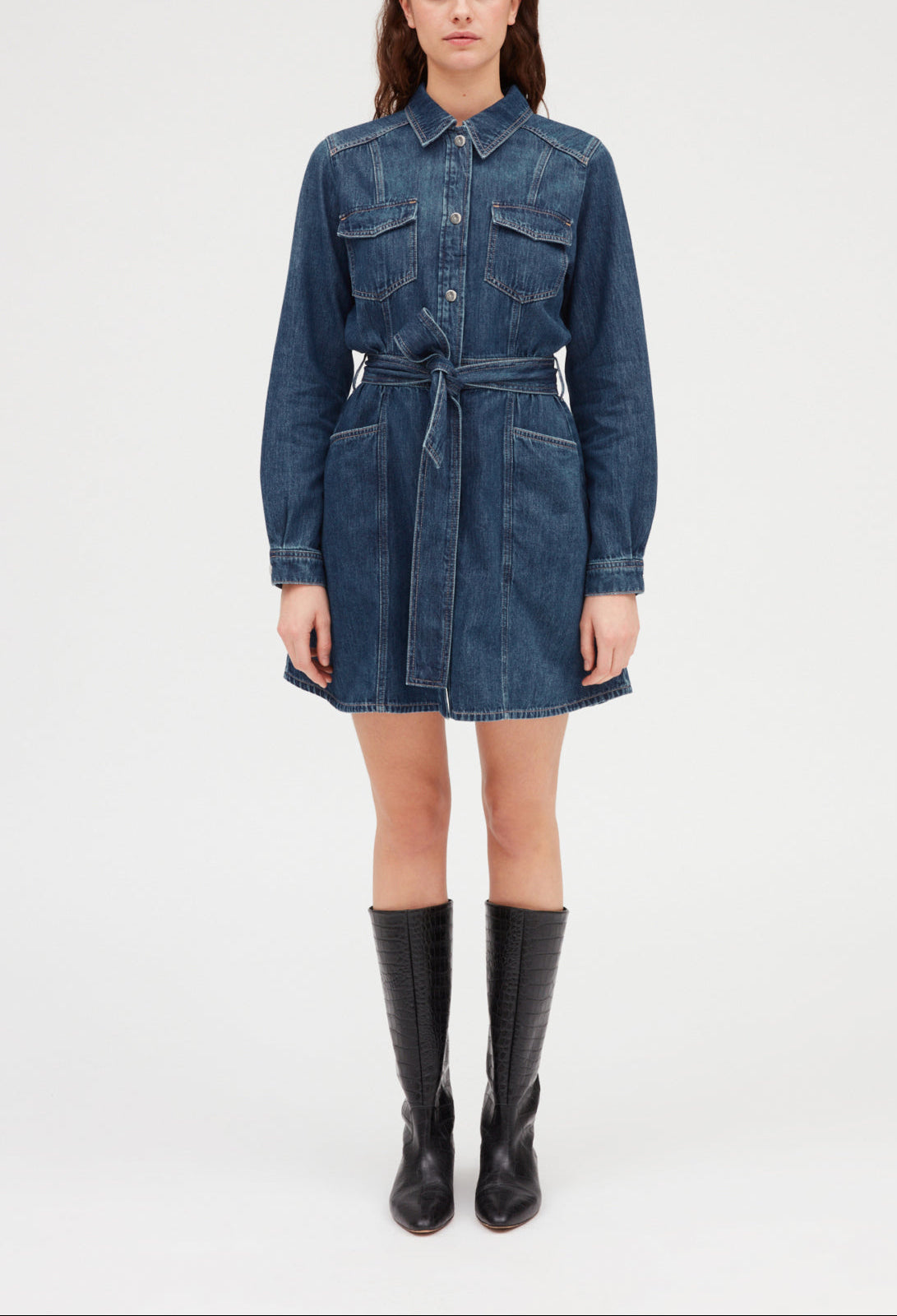 Robe courte denim mid-blue Faume - seconde main