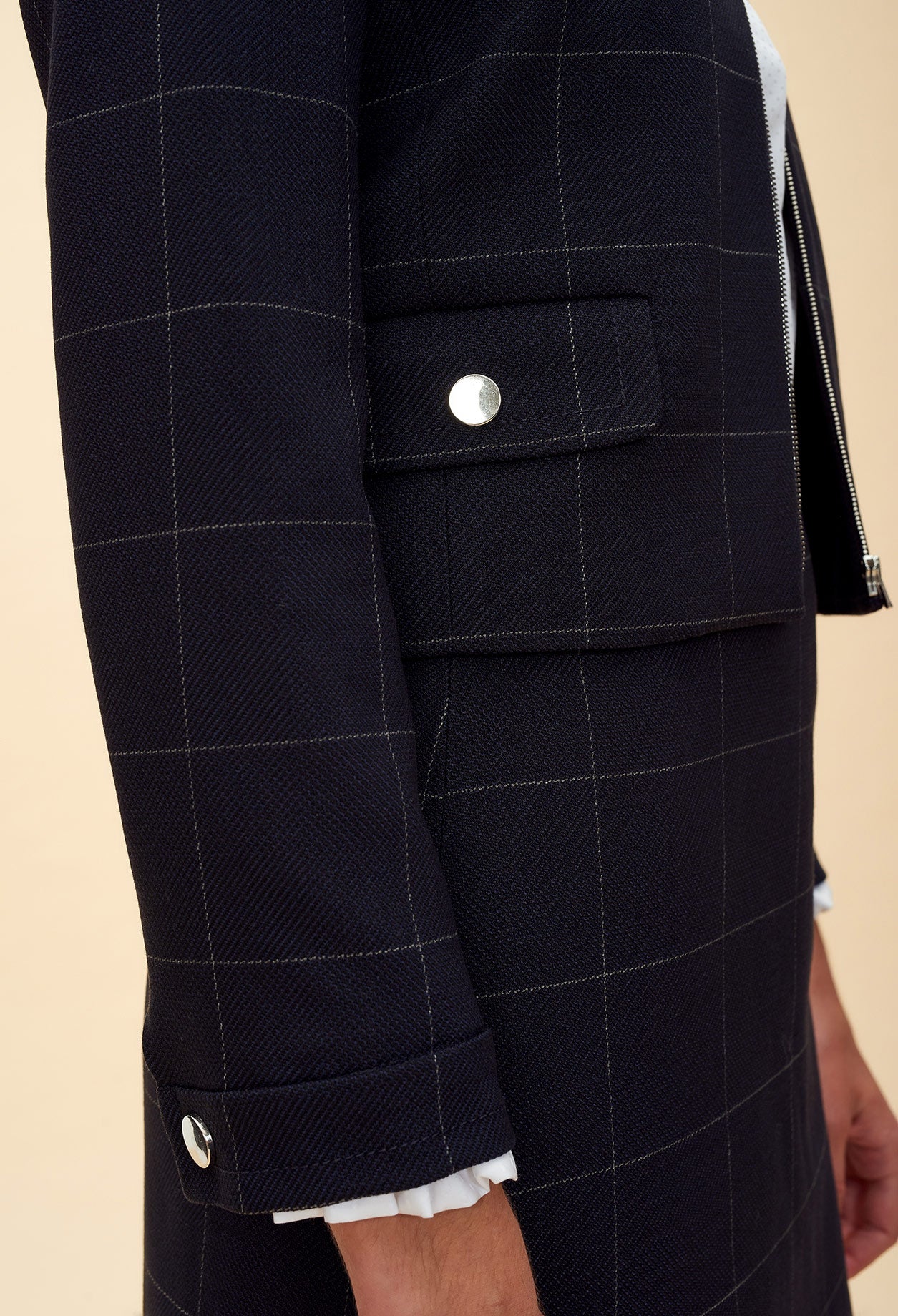 Veste d tailleur à motif carraux Faume - seconde main