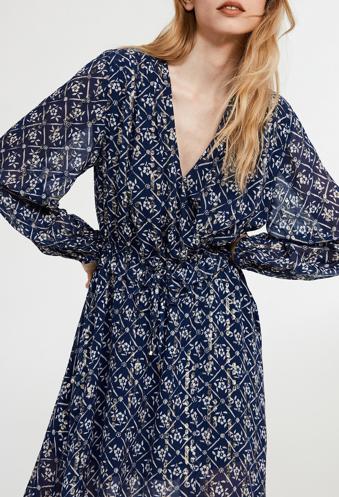 Robe longue à motifs fleuris Faume - seconde main