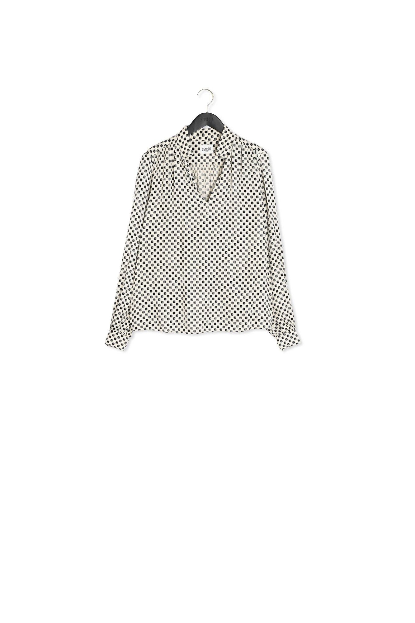 Chemise col lavallière écru Faume - seconde main