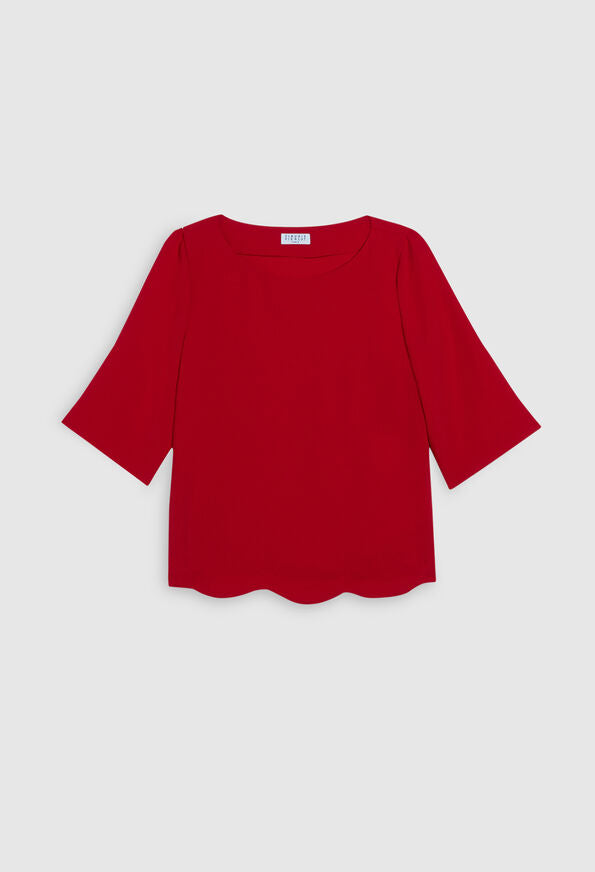 Blouse unie Faume - seconde main