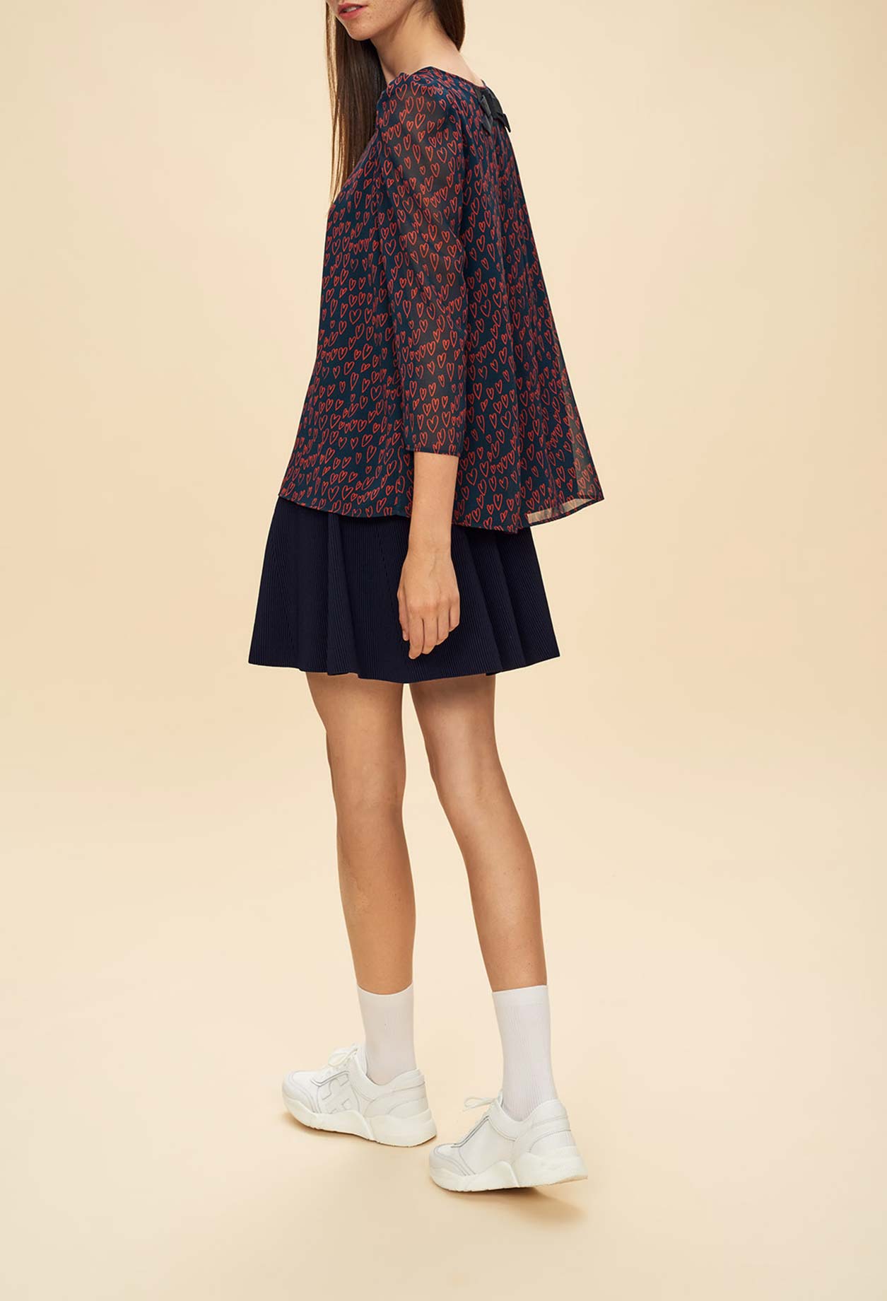 Top BANC imprimé cœur Faume - seconde main