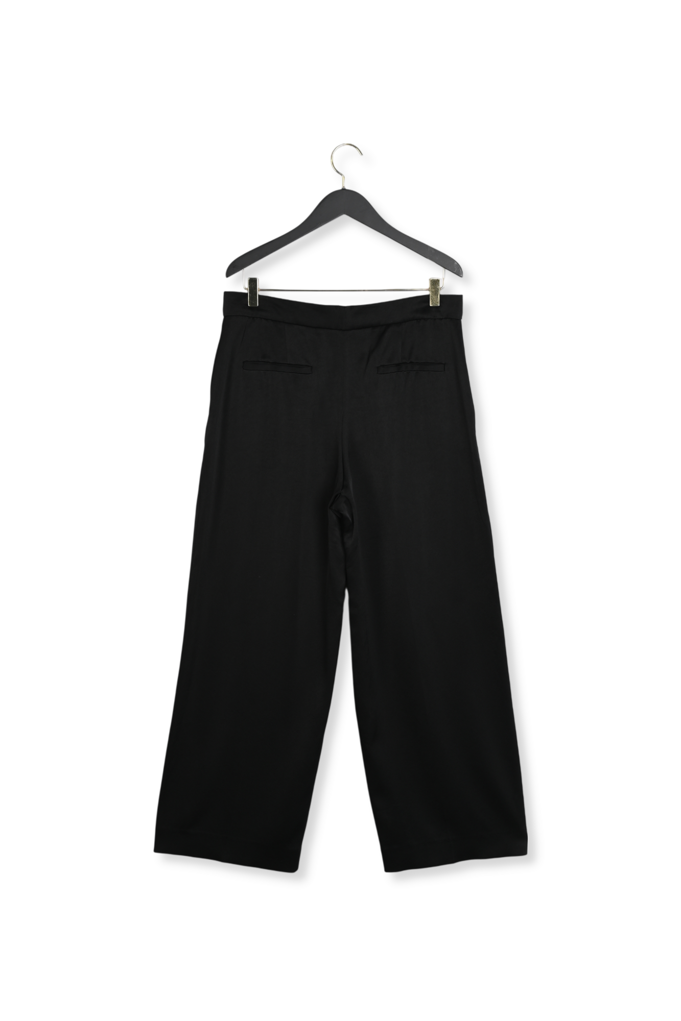 Pantalon tailleur satiné noir Faume - seconde main