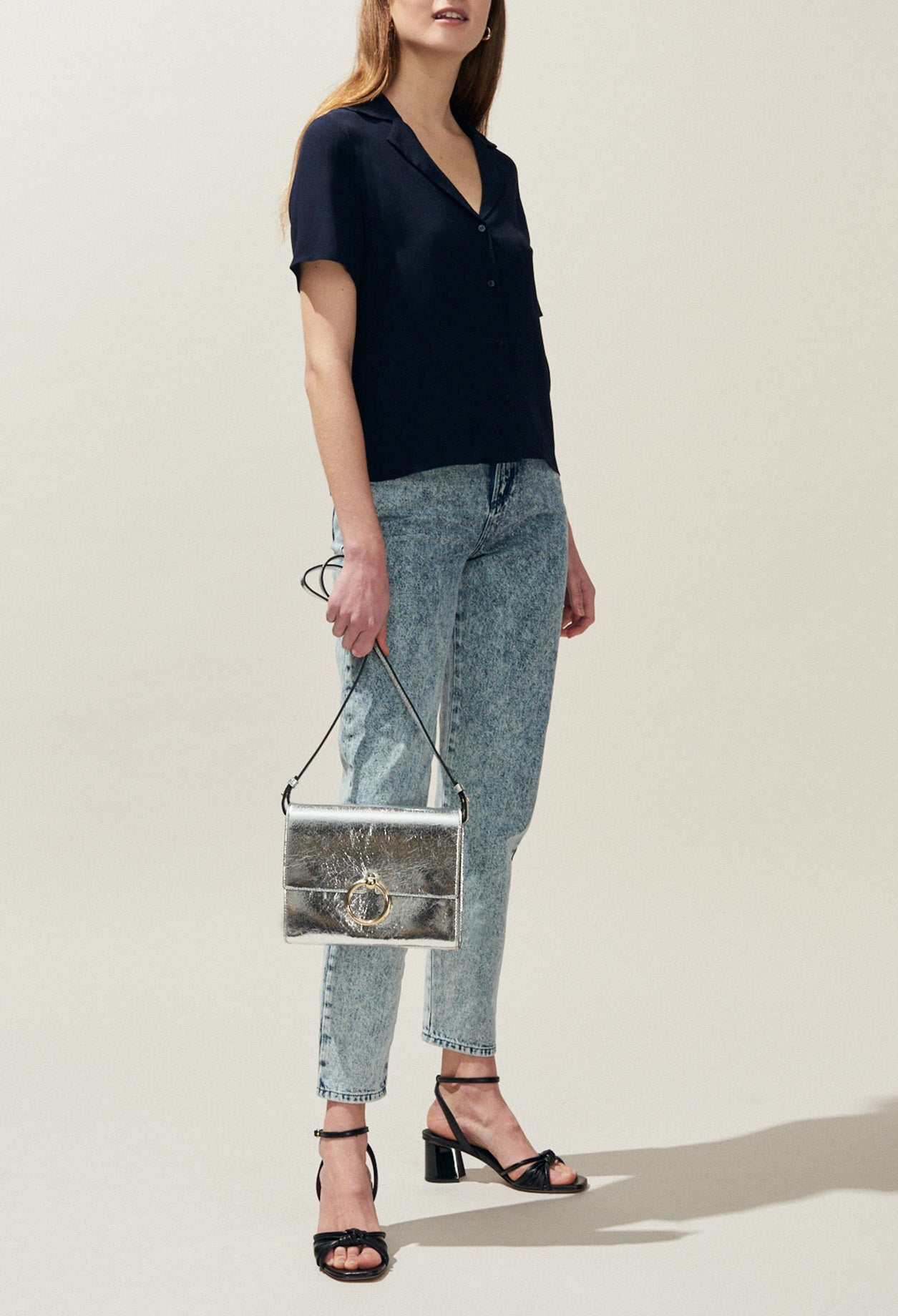 Chemisier manches courtes uni Faume - seconde main