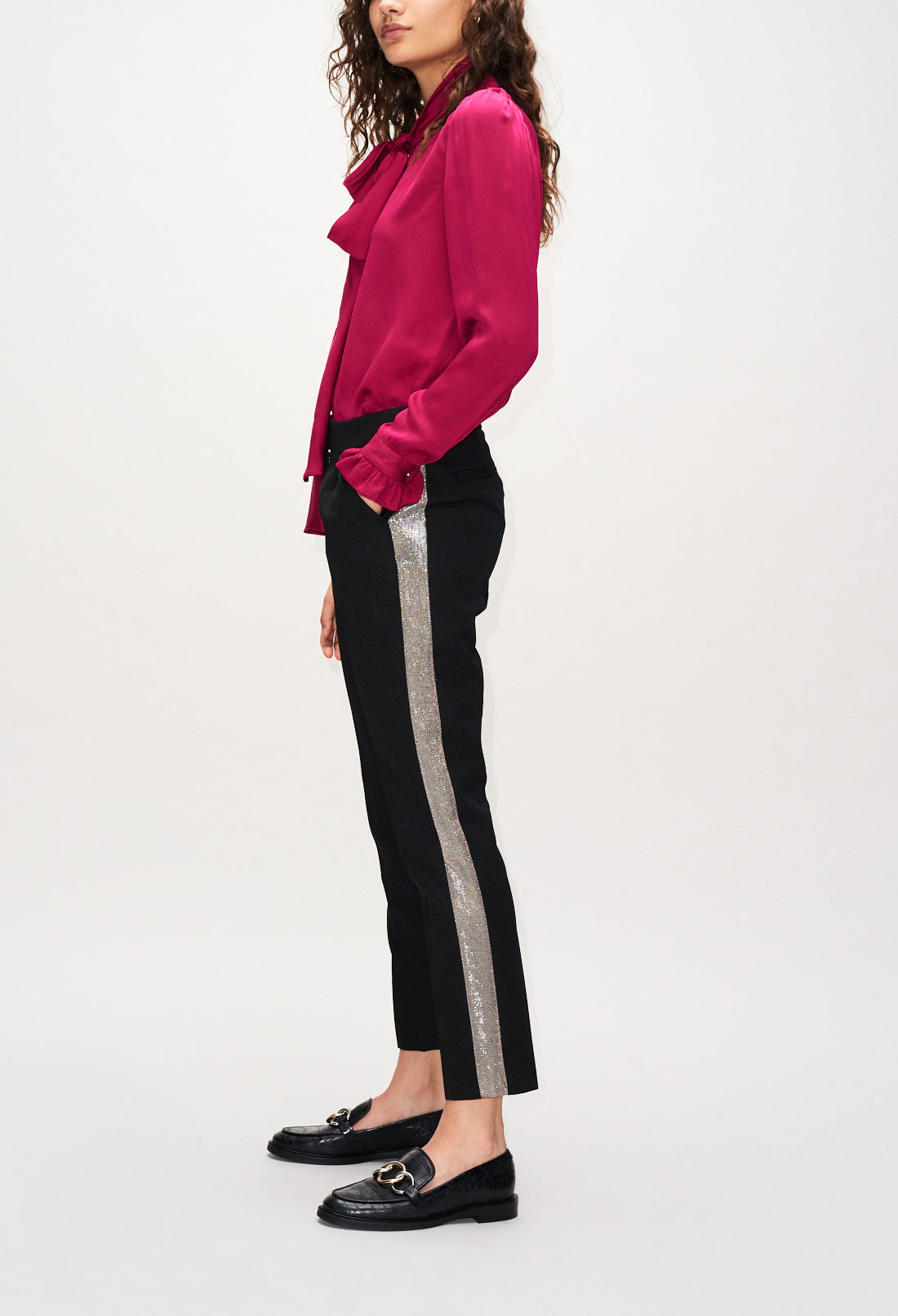 Pantalon cigarette noir Faume - seconde main