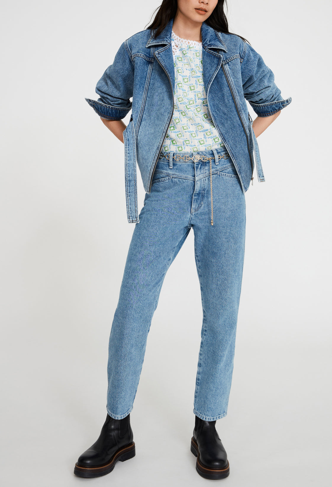 Jean mom denim clair Faume - seconde main