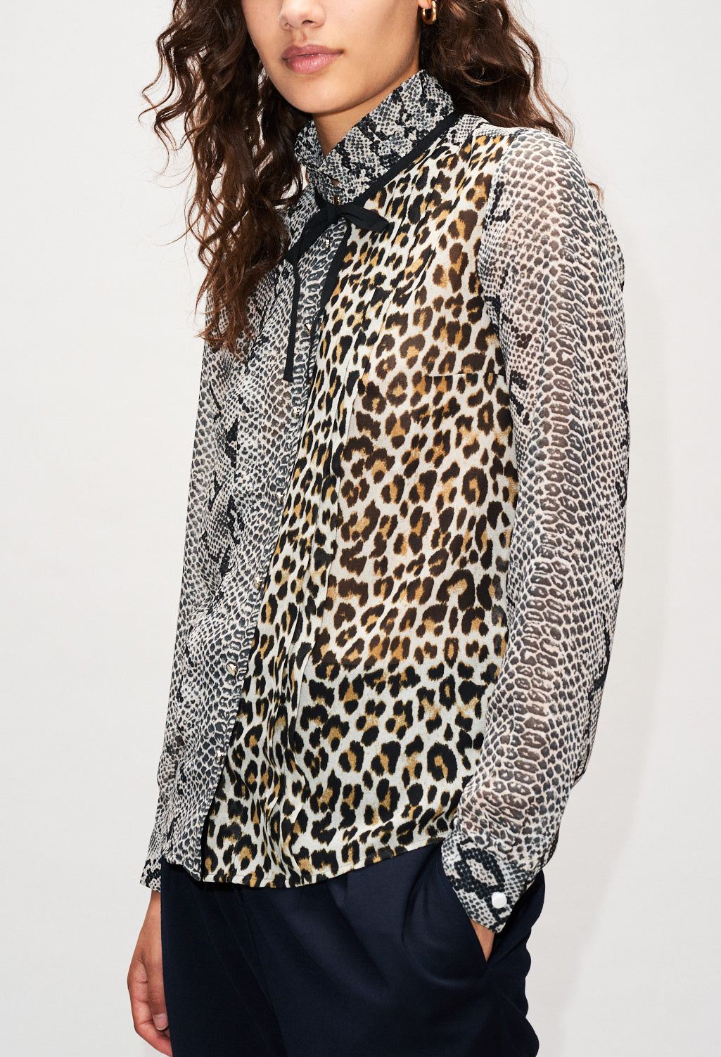 Chemise imprimée léopard Faume - seconde main