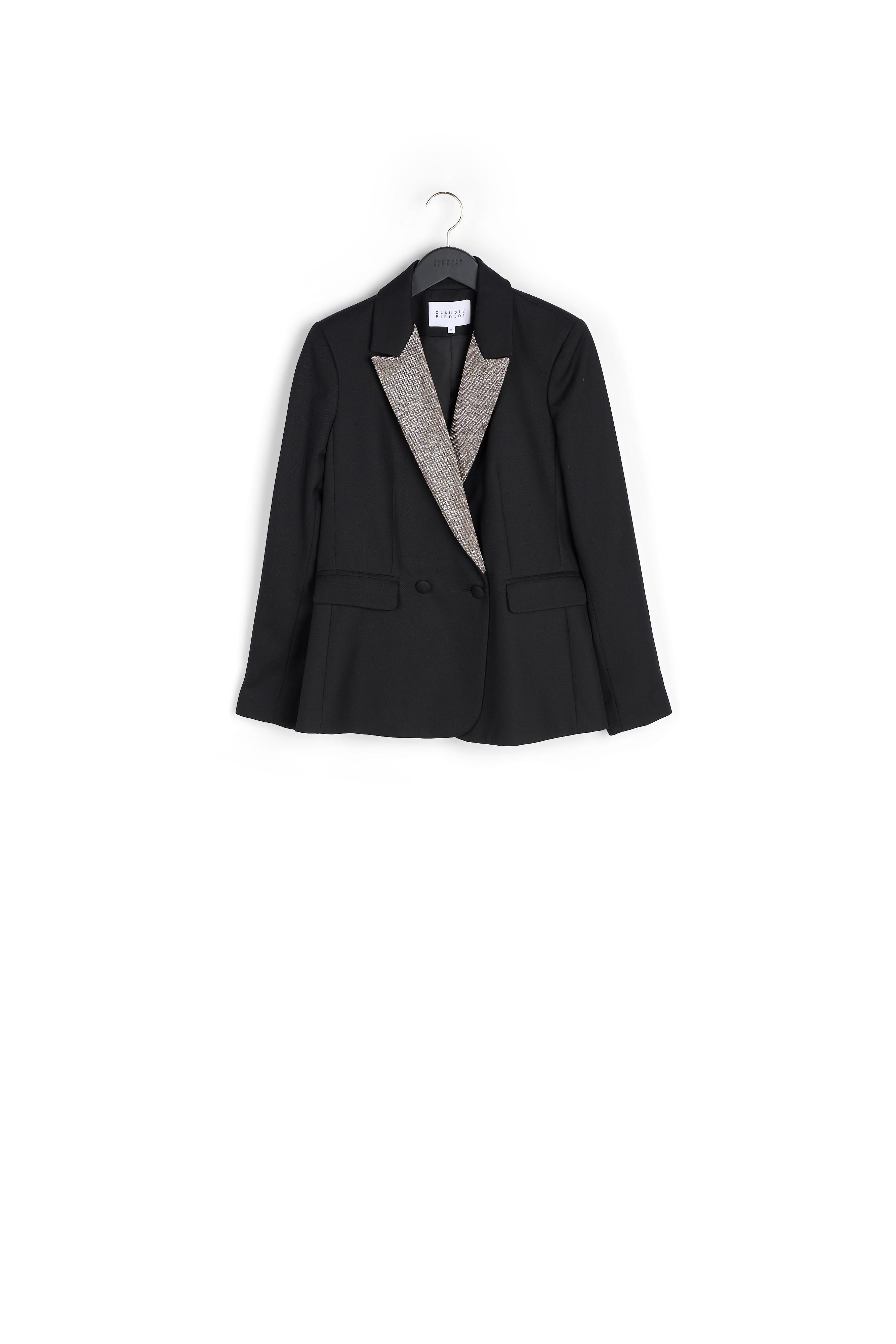 Veste tailleur détail argenté Faume - seconde main