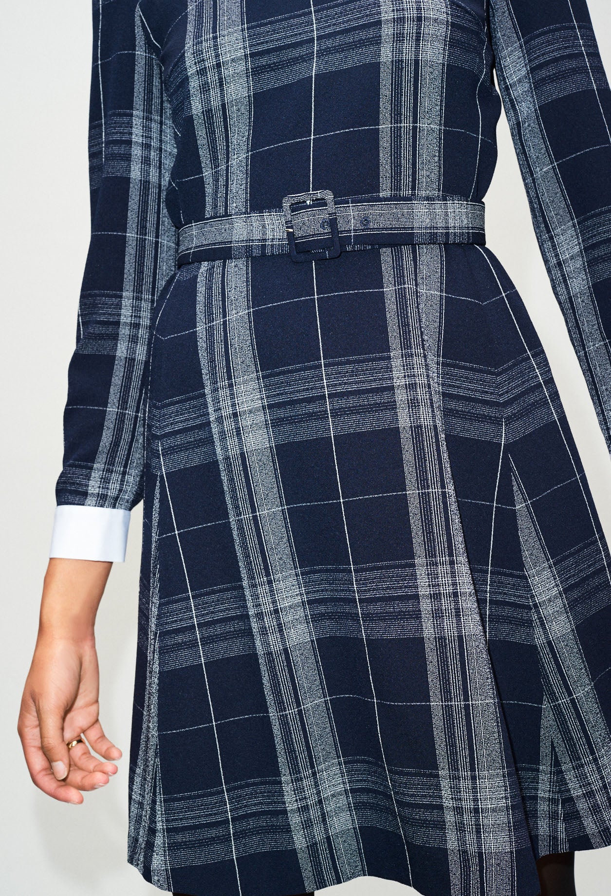 Robe à carreaux ceinturée Faume - seconde main