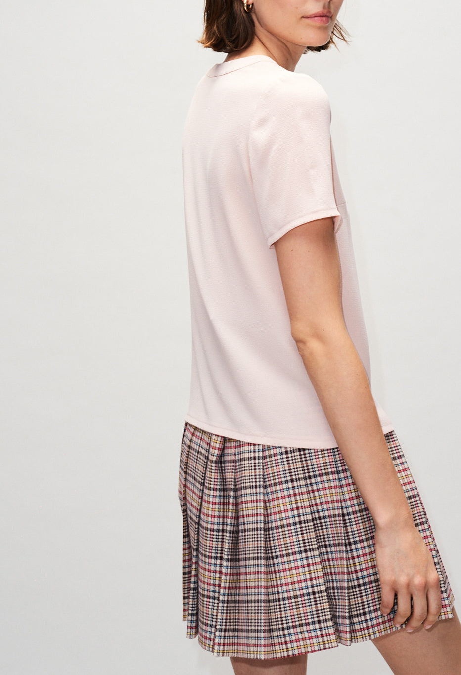 Top manches courtes col v détail nœud Faume - seconde main