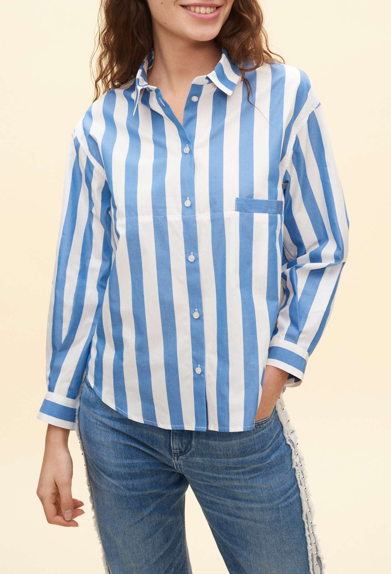 Chemise loose rayée Faume - seconde main