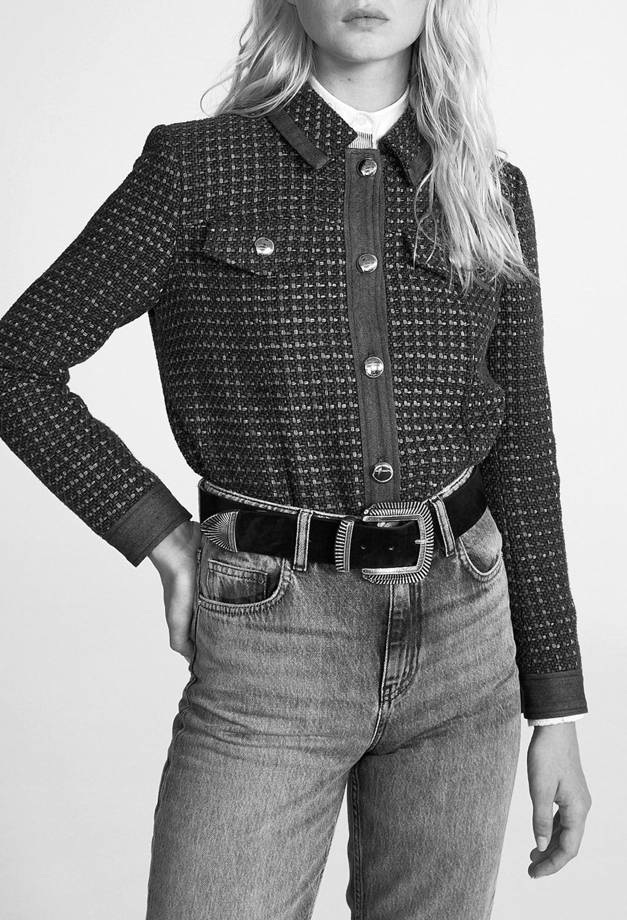 Veste en tweed Faume - seconde main