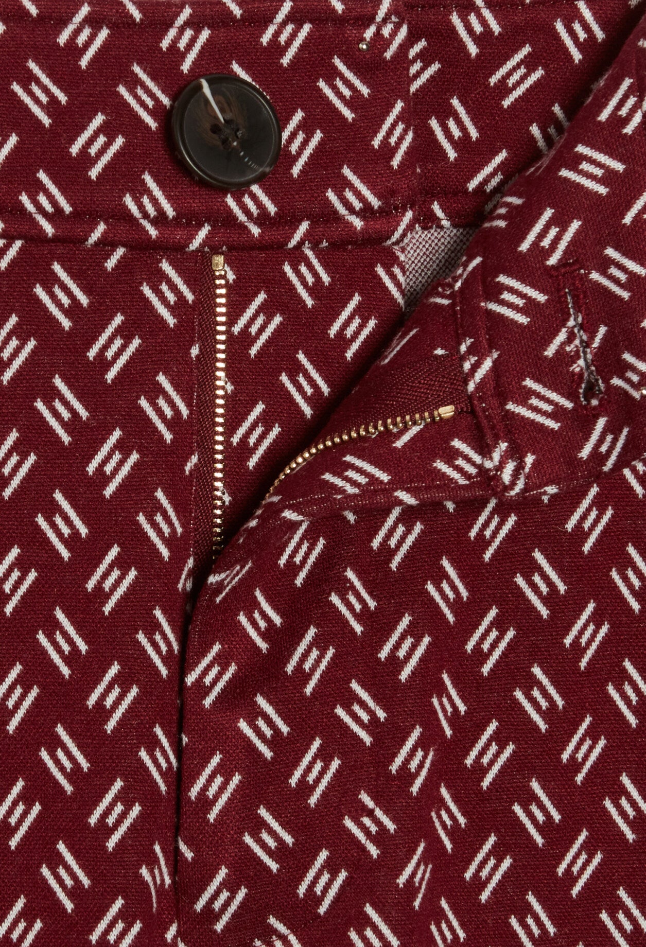 Pantalon bicolor taill haut imprimé Faume - seconde main