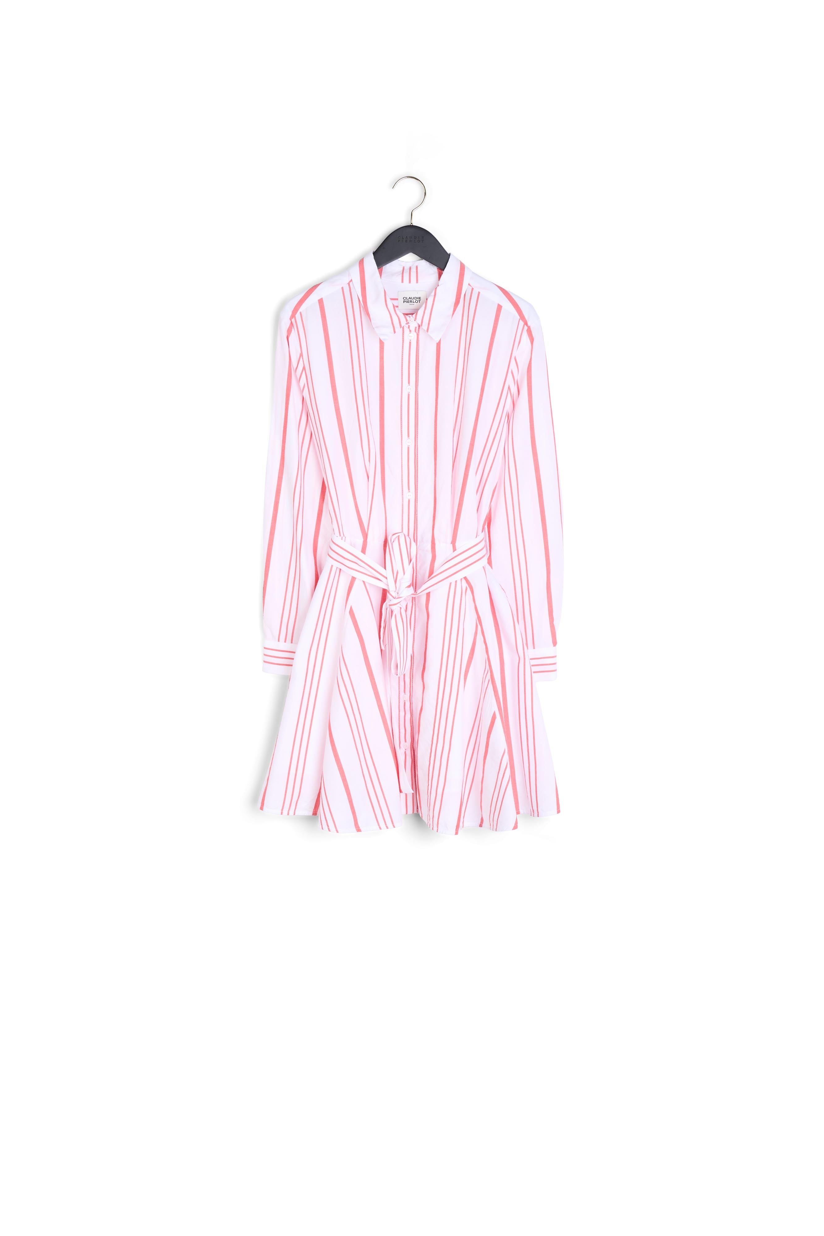 Robe chemise courte rayée Faume - seconde main
