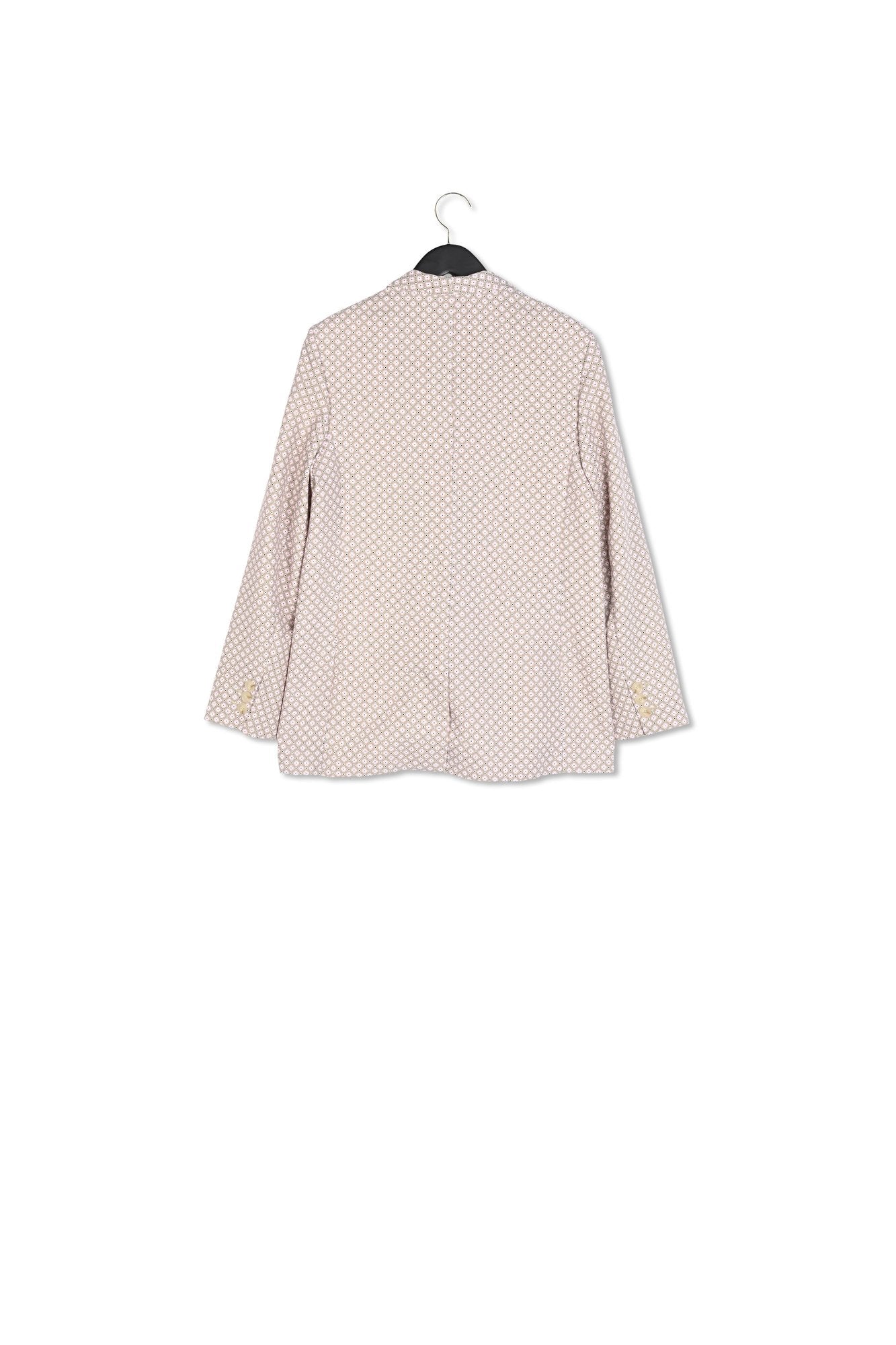 Veste tailleur imprimé rose Faume - seconde main