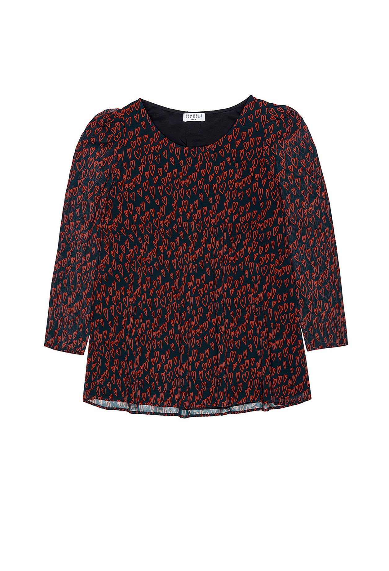 Top BANC imprimé cœur Faume - seconde main