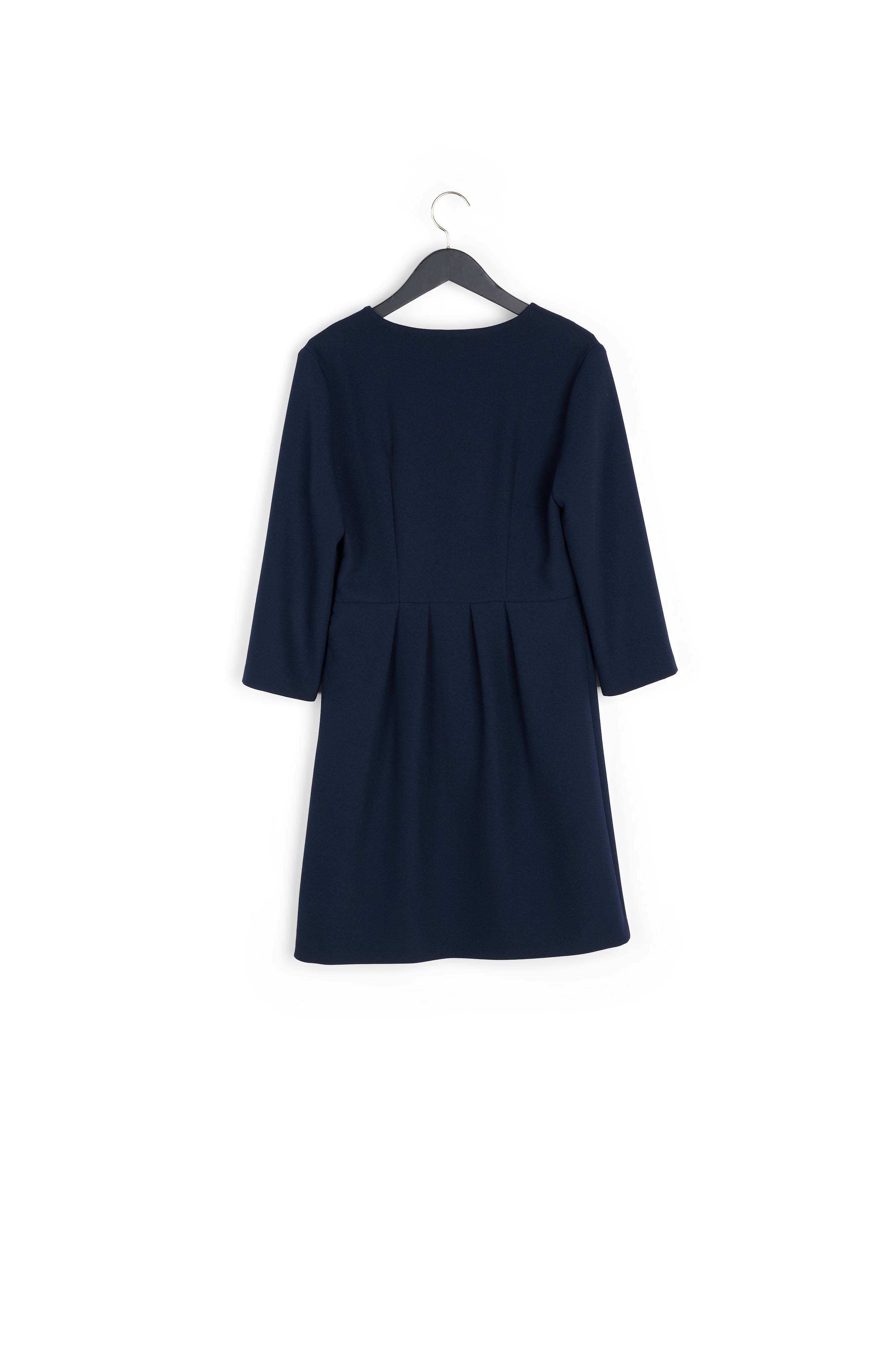 Robe col V cintrée à boutons perlés Faume - seconde main