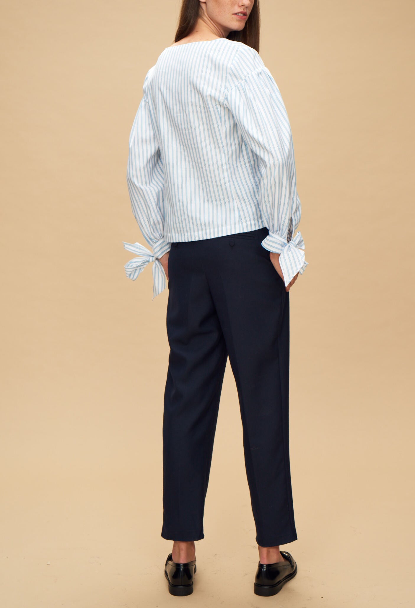 Top rayé manche oversize Faume - seconde main